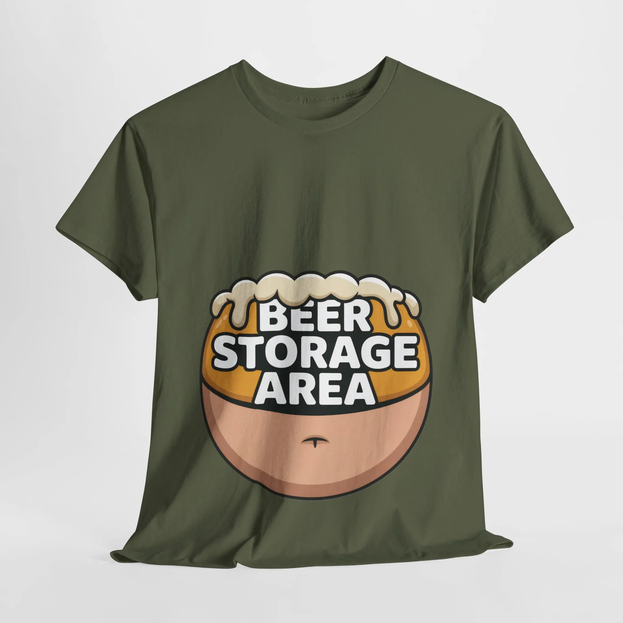 Funny Beer Belly T-Shirt, Beer Storage Area Graphic Tee for Men, Dad Bod Humor Shirt, Beer Lovers Gift, Drinking Gift, Party Apparel - Image 10