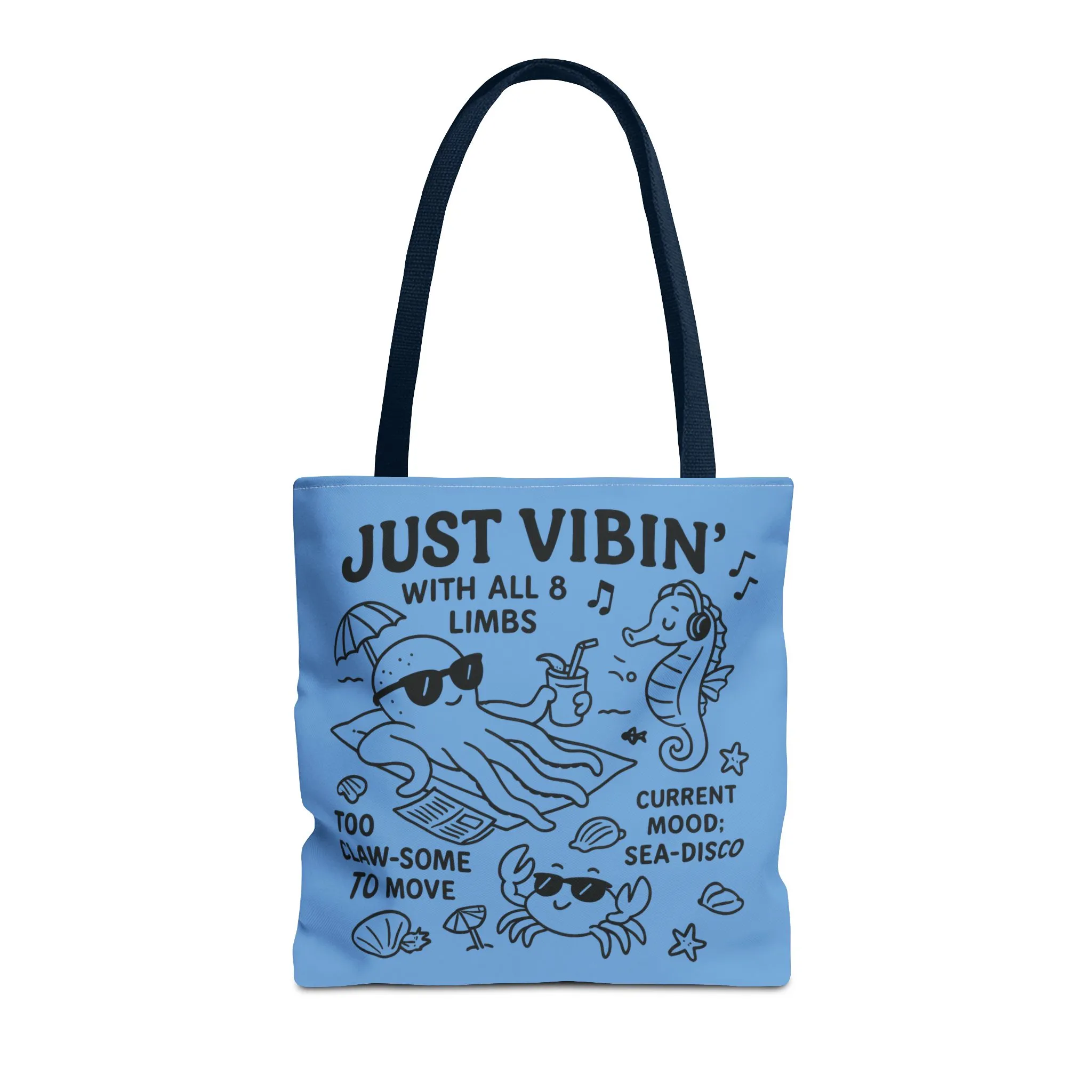 Fun Sea-Themed Tote Bag, Beach Accessories, Summer Vibes, Gift for Ocean Lovers, Reusable Shopping Bag, Cute Beach Tote - Image 11