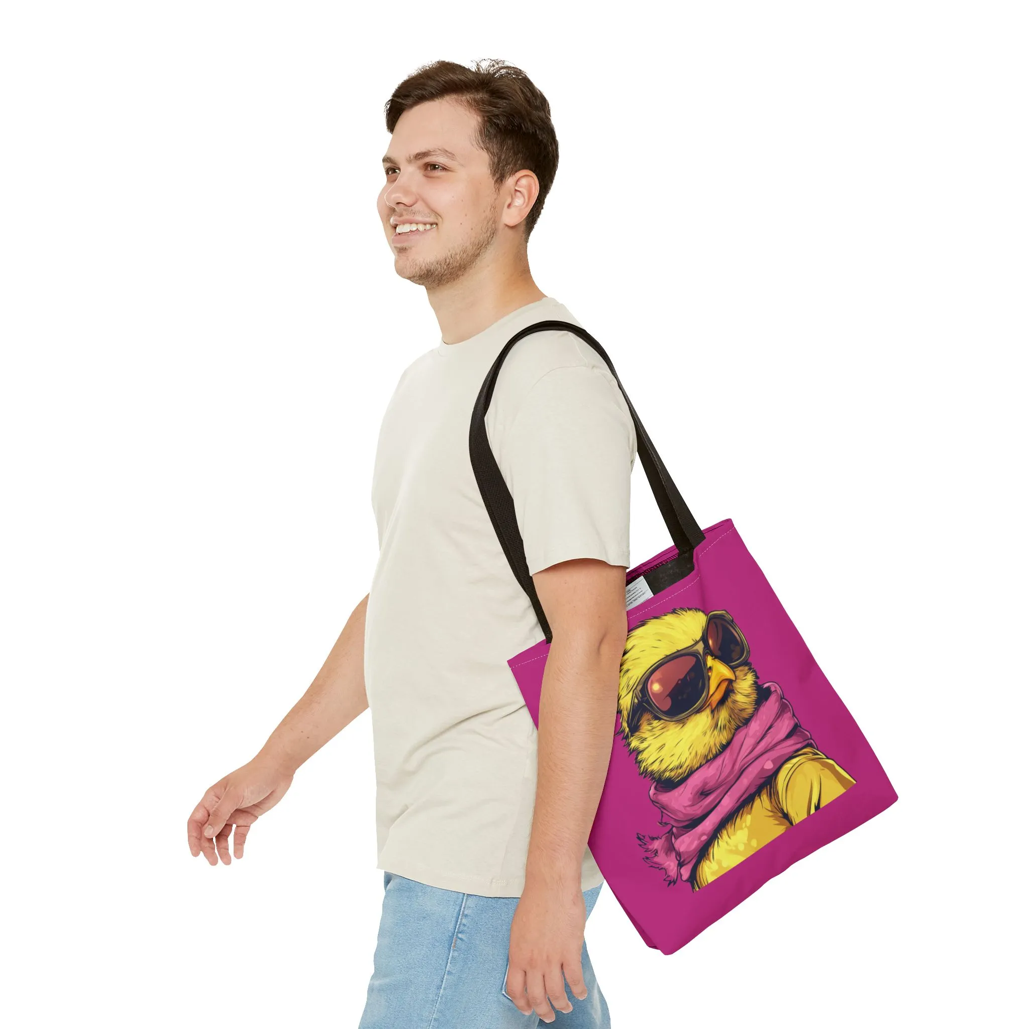 Chic Bird Tote Bag, Trendy Shopping Tote, Eco-friendly Bag, Gift for Animal Lovers, Summer Accessory, Beach Weekender Bag, Large Canvas Bag - Image 13