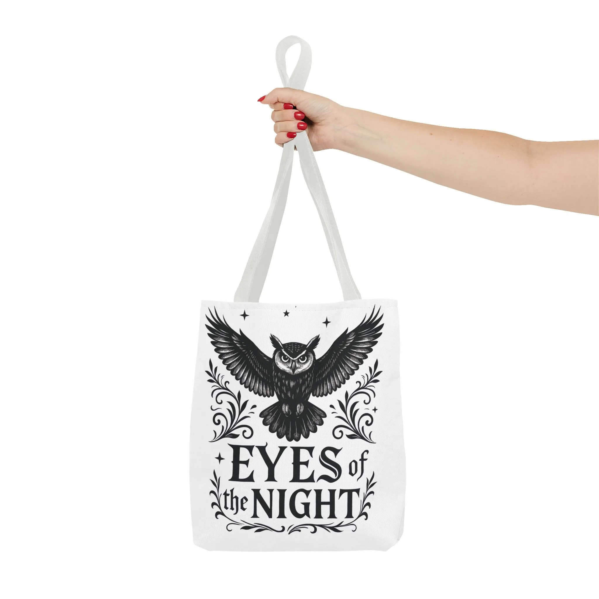 Eyes of the Night Owl Tote Bag, Artsy Shopping Bag, Eco-Friendly Carryall, Unique Gift for Animal Lovers, Halloween Decor, Beach Tote - Image 19