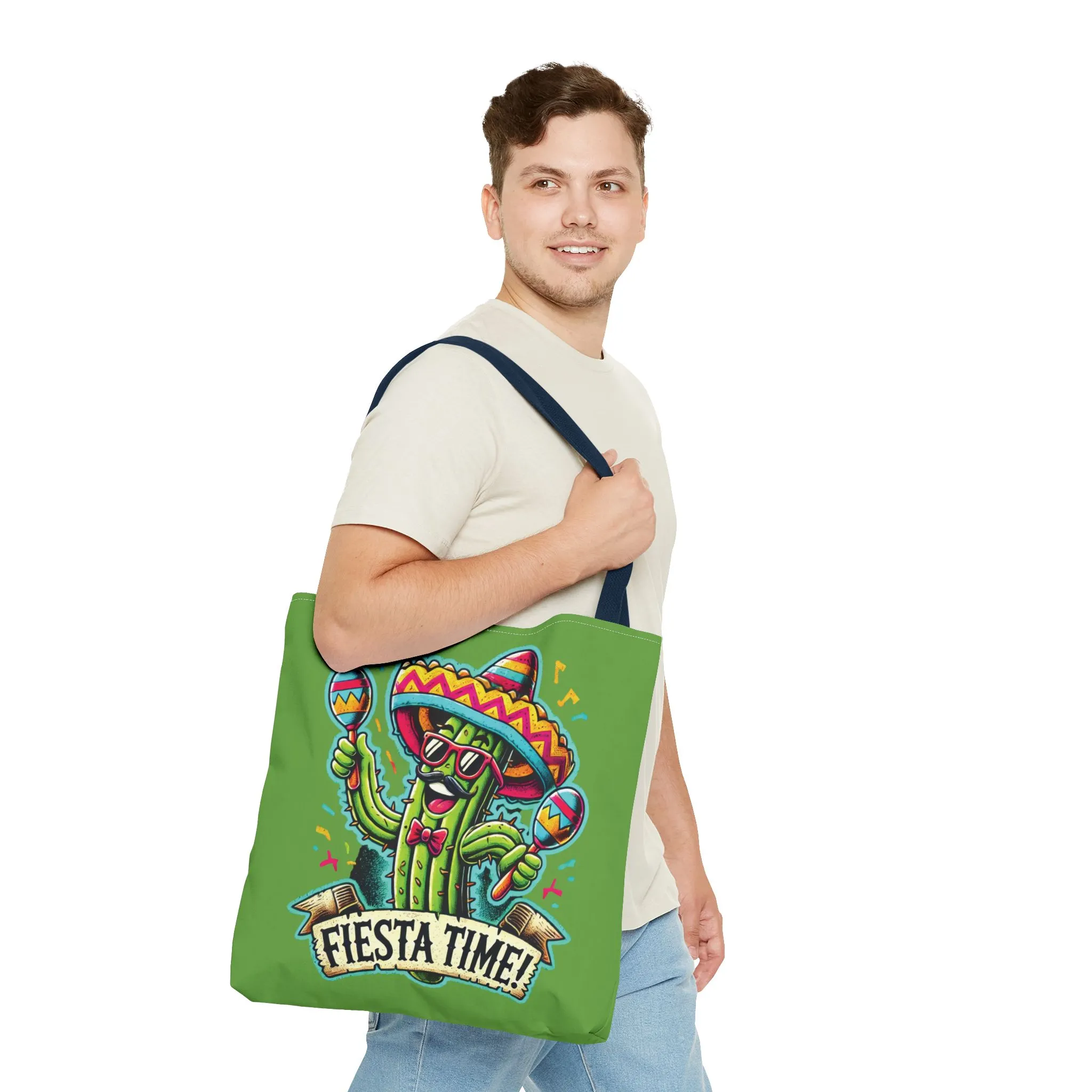 Fiesta Time Cactus Tote Bag, Funny Mexican Party Gift, Sombrero Maracas Print, Cinco de Mayo Bag, Summer Festival Tote, Beach Bag, Shopping - Image 35