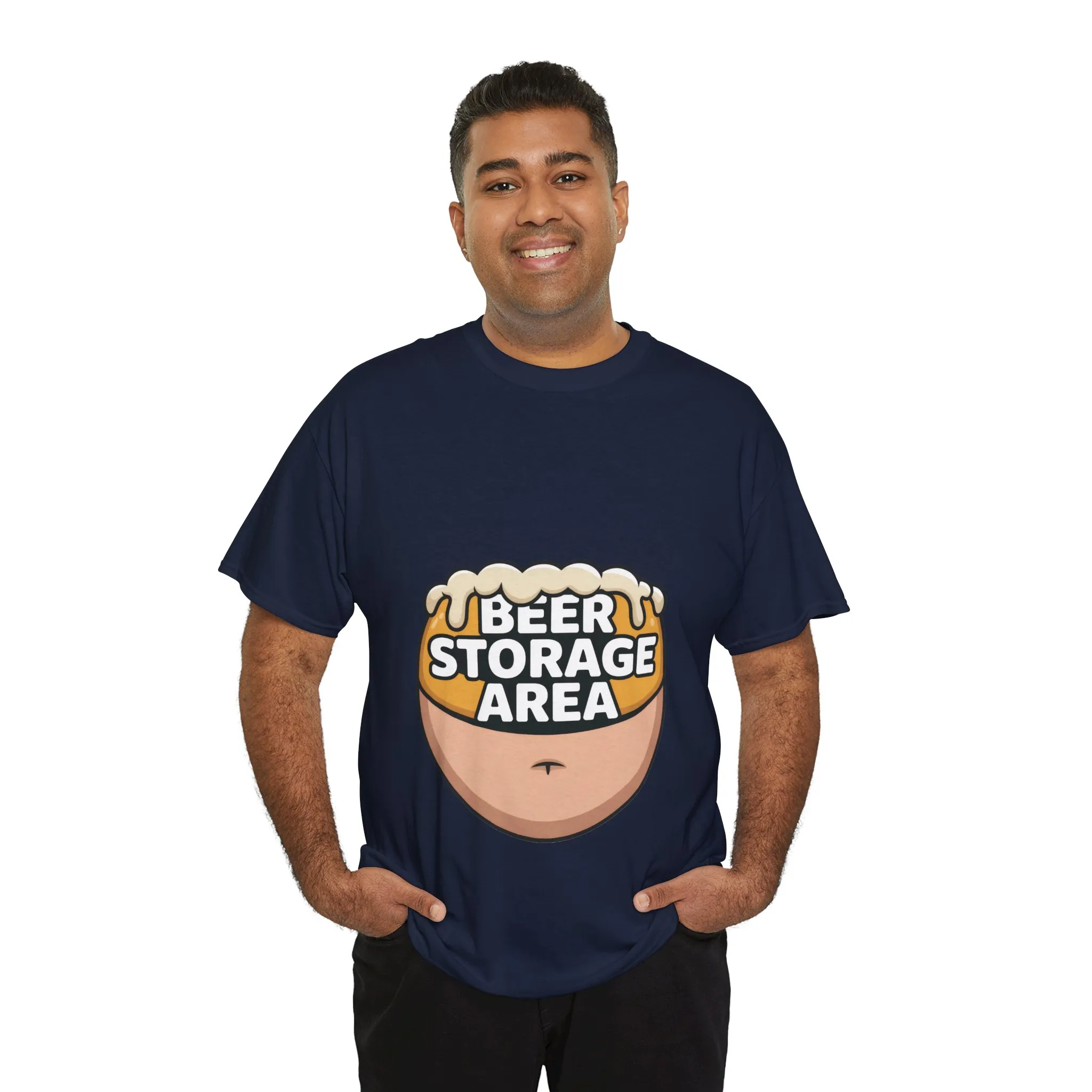 Funny Beer Belly T-Shirt, Beer Storage Area Graphic Tee for Men, Dad Bod Humor Shirt, Beer Lovers Gift, Drinking Gift, Party Apparel - Image 24