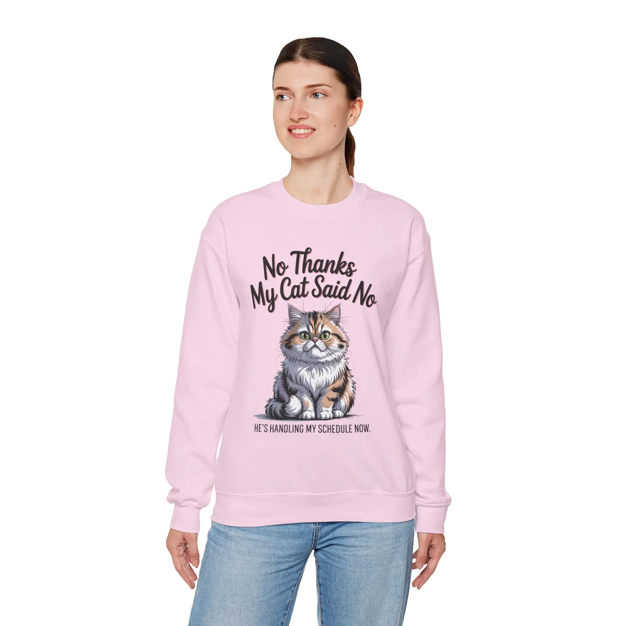 Funny Cat Crewneck Sweatshirt - Ideal Gift for Cat Lovers, Cozy Animal Sweater, Novelty Pet Lover Gift, Cute Cat-Themed Apparel, [...] - Image 24