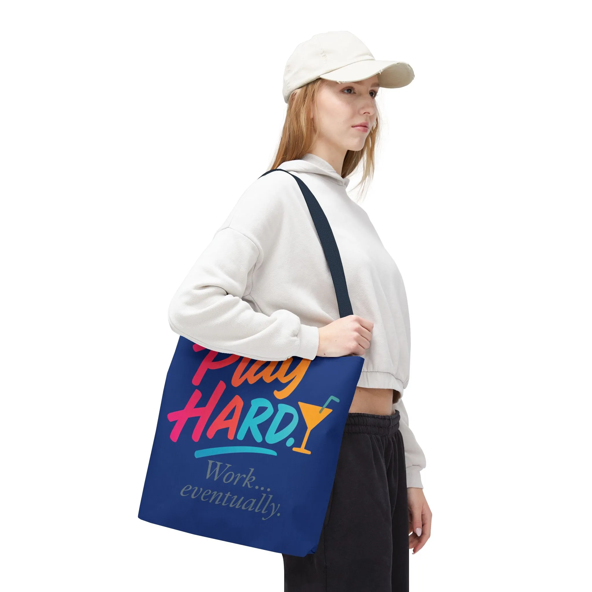 Play Hard Tote Bag - Fun, Stylish, Tote for Work & Play, Summer, Gift, Beach Bag, Everyday Carry, Beach Weekender Bag, large canvas bag - Image 15