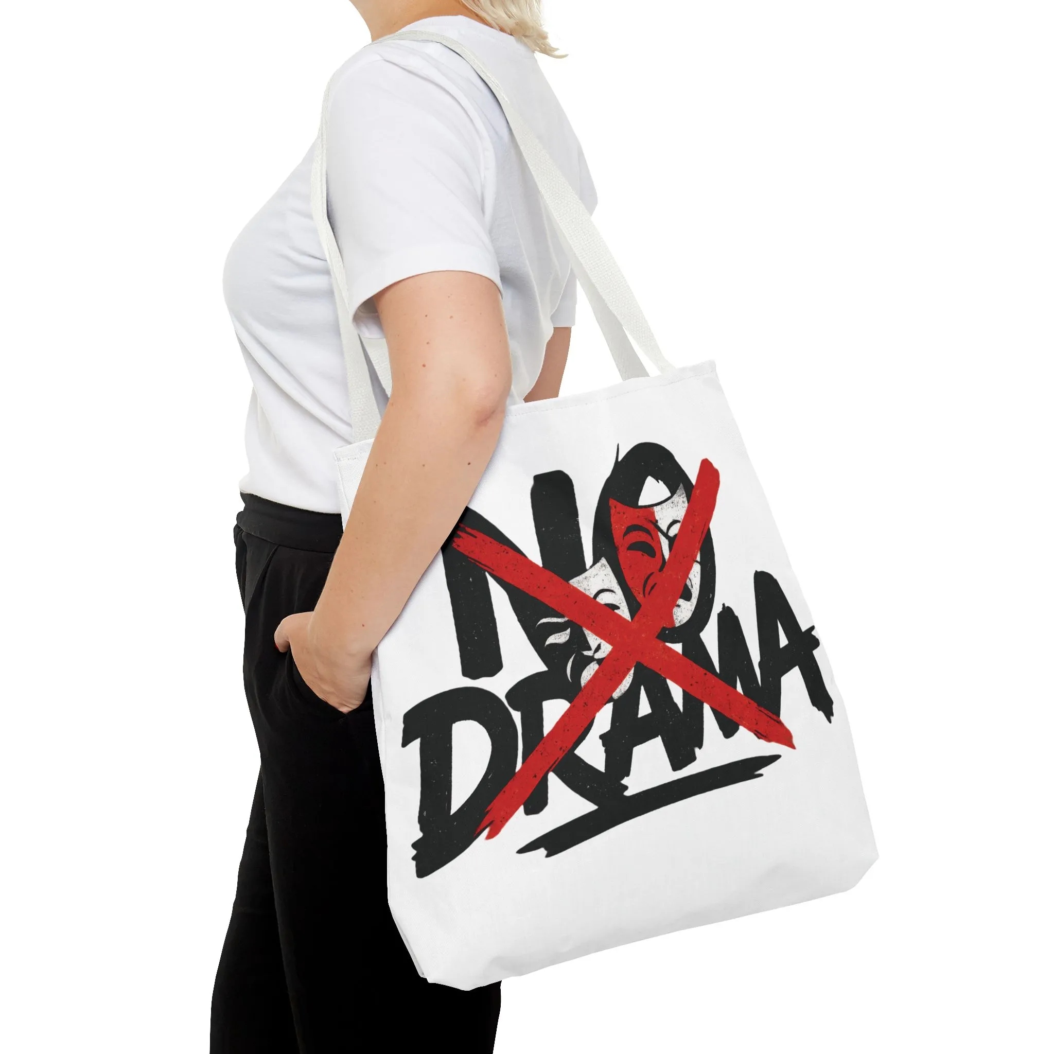 No Drama Tote Bag, Stylish Canvas Bag for Everyday Use, Perfect Gift for Friends, Beach Days, Shopping, and Travel, Large Tote Bag - Image 29