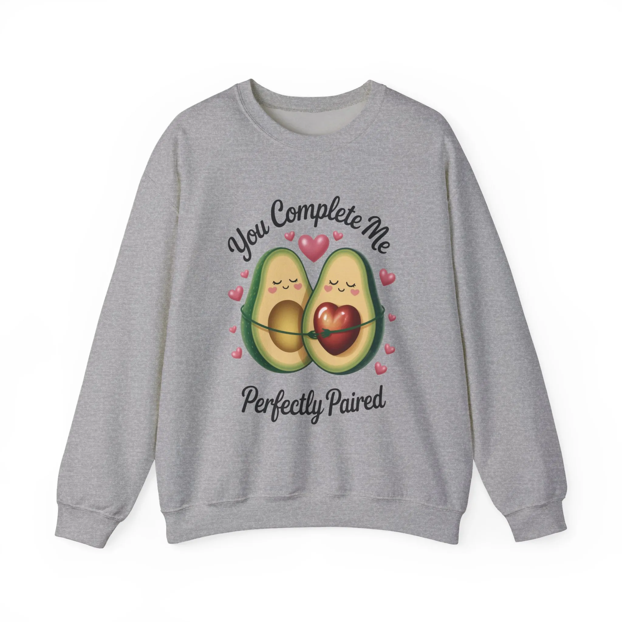 Cute Avocado Love Crewneck Sweatshirt, Sweatshirt for Couples, Perfect Gift for Valentines Day, Cozy Apparel, Avocado Lover Gift - Image 10