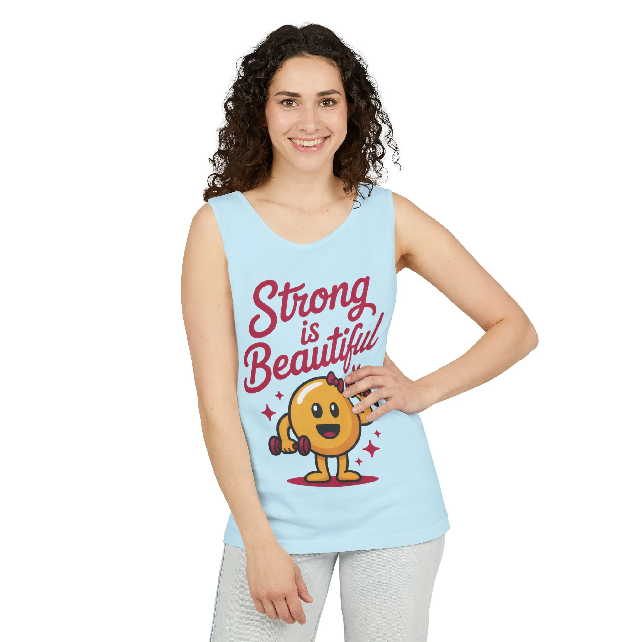 Strong is Beautiful Womens Tank Top, Cute Fitness and Gym Motivation Shirt, Workout Shirt, Exercise Top, Gift for Her, SummerActivewear - Image 29