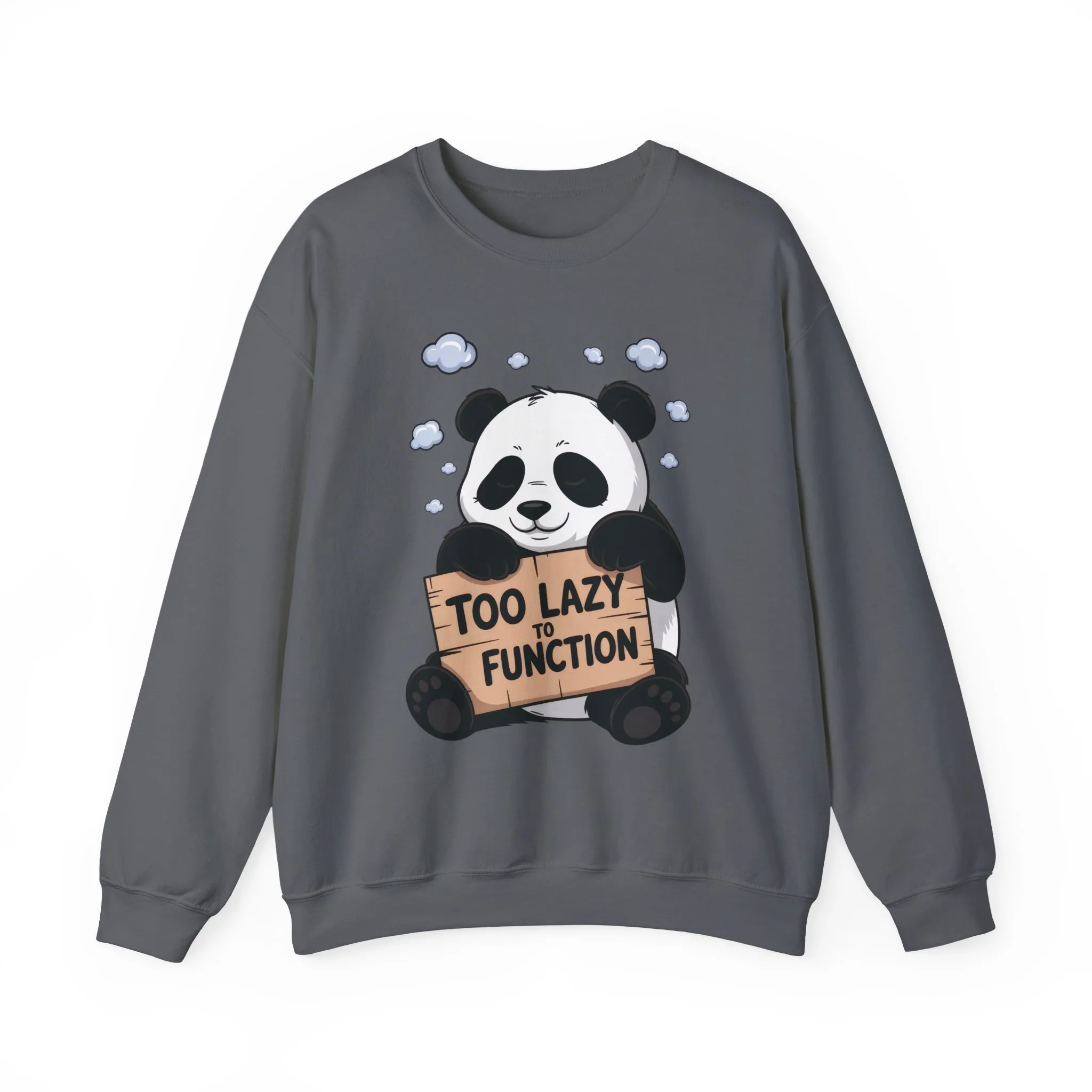 Panda Lazy Crewneck Sweatshirt - Funny Gift for Relaxation, Cute Animal Apparel for Cozy Days, Perfect for Fall and Winter - Image 19