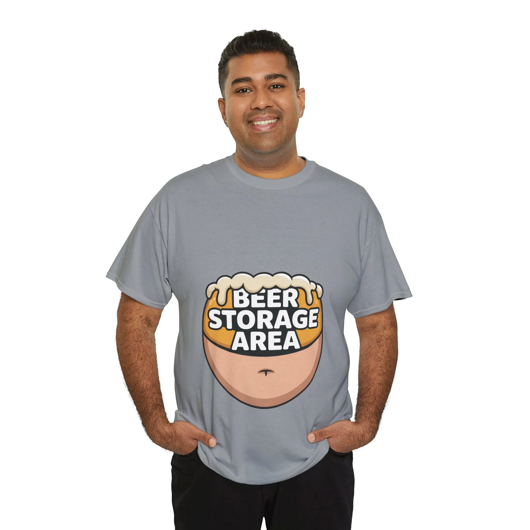 Funny Beer Belly T-Shirt, Beer Storage Area Graphic Tee for Men, Dad Bod Humor Shirt, Beer Lovers Gift, Drinking Gift, Party Apparel - Image 36