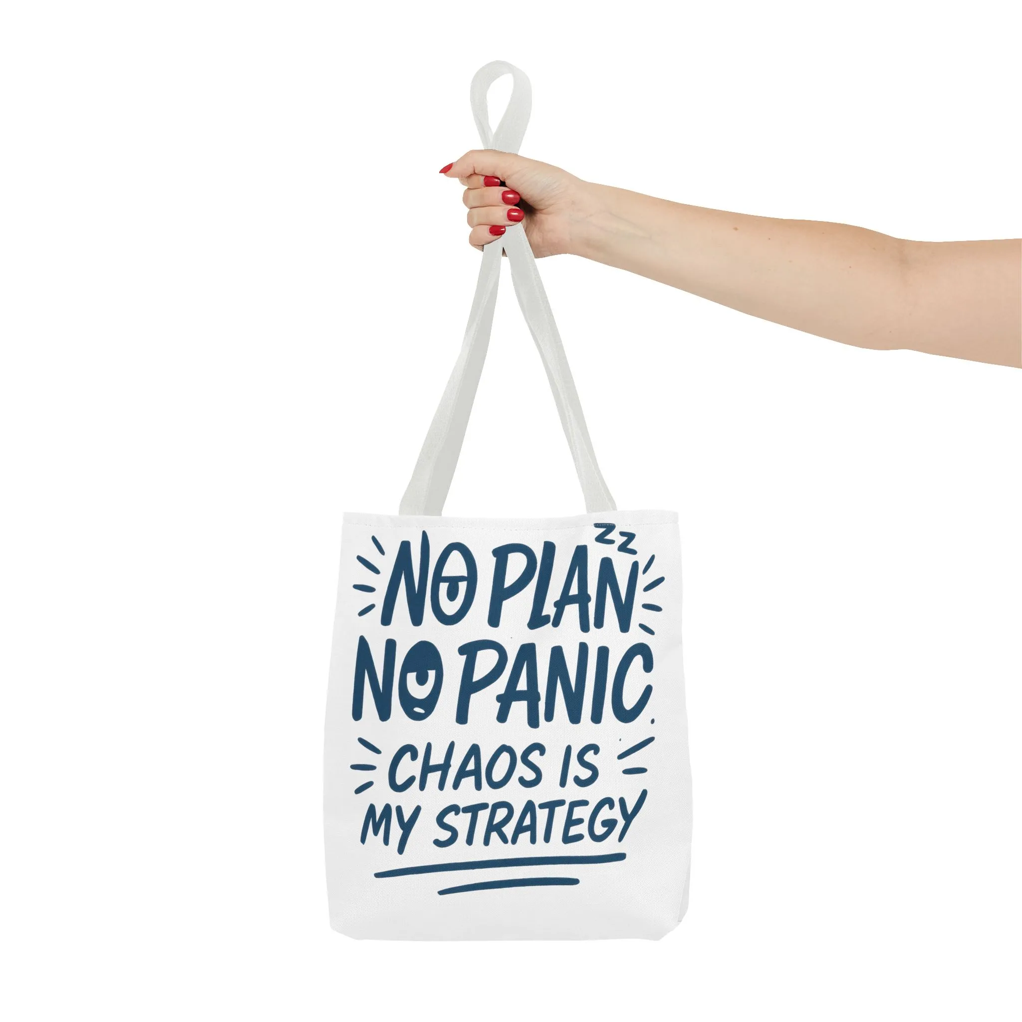 Funny Quote Tote Bag, Reusable Grocery Bag, Gift for Students, Beach Tote, Everyday Tote, Chaos Strategy Bag, Unique Shopping Bag - Image 34