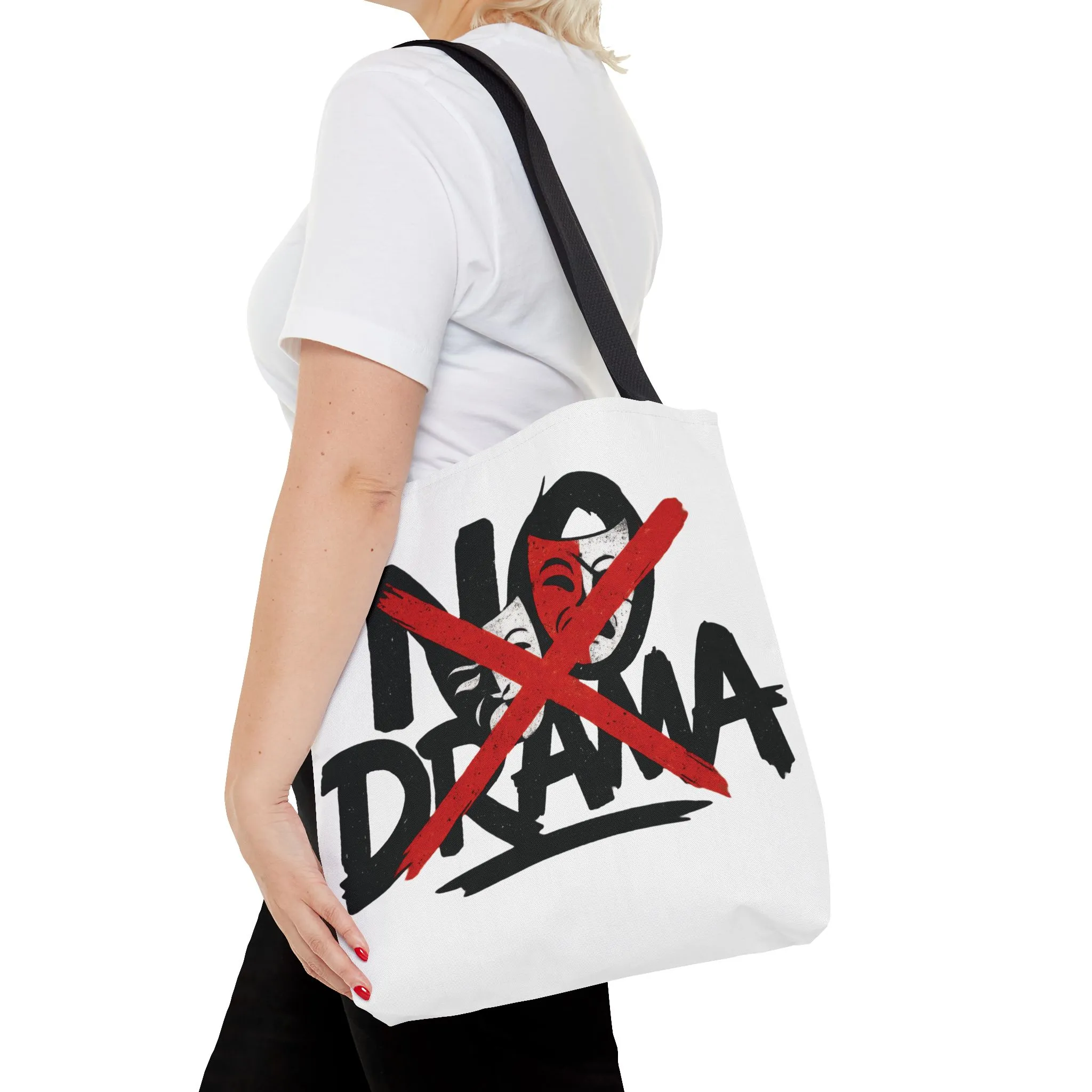 No Drama Tote Bag, Stylish Canvas Bag for Everyday Use, Perfect Gift for Friends, Beach Days, Shopping, and Travel, Large Tote Bag - Image 9