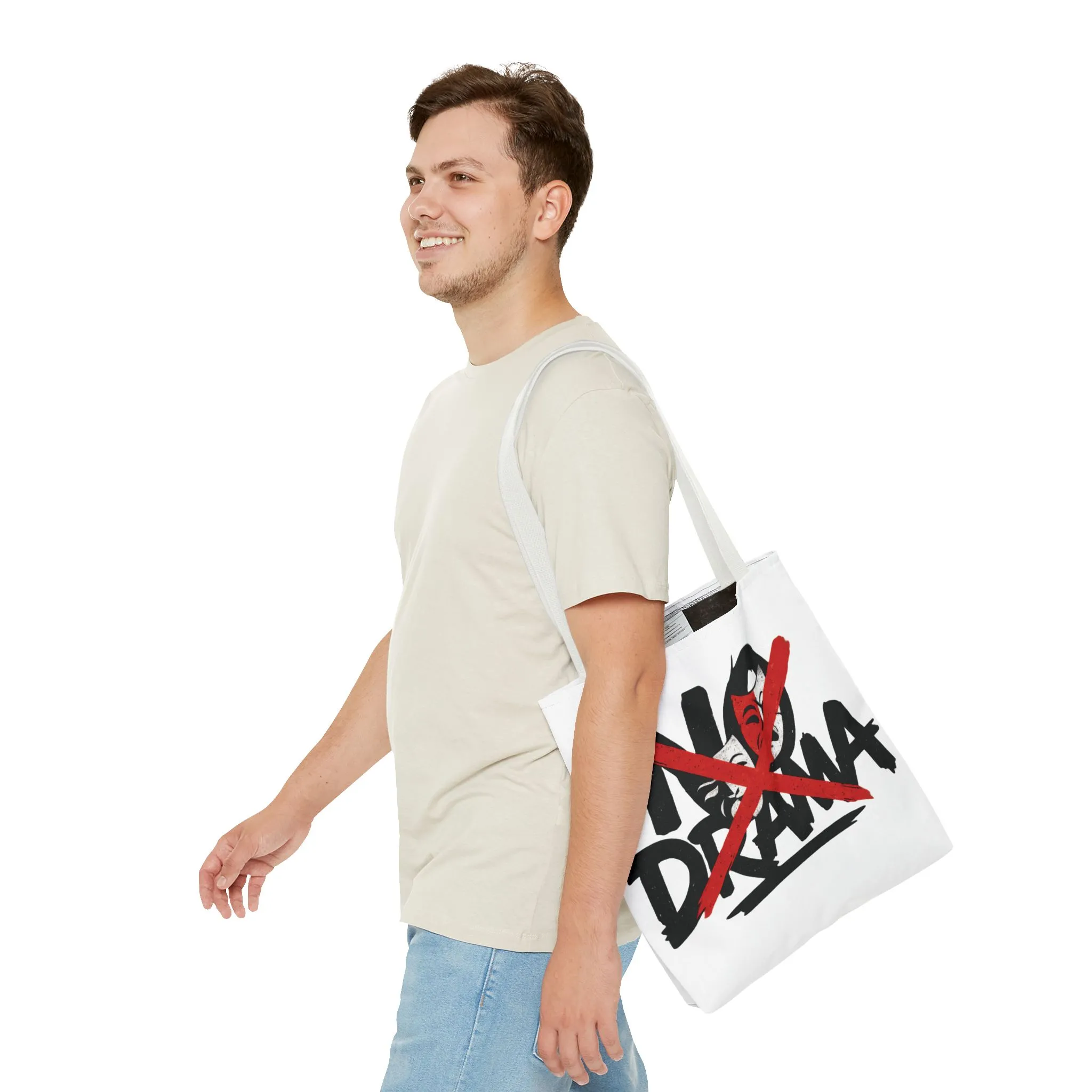 No Drama Tote Bag, Stylish Canvas Bag for Everyday Use, Perfect Gift for Friends, Beach Days, Shopping, and Travel, Large Tote Bag - Image 23