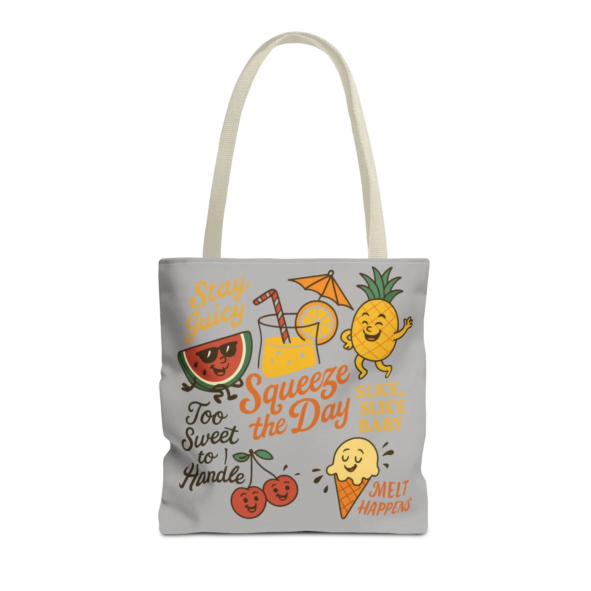 Juicy Summer Tote Bag, Fun Beach Carryall, Perfect for Grocery Shopping, Reusable Market Tote, Cute Gift for Fruit Lovers, Large Tote Bag - Image 11