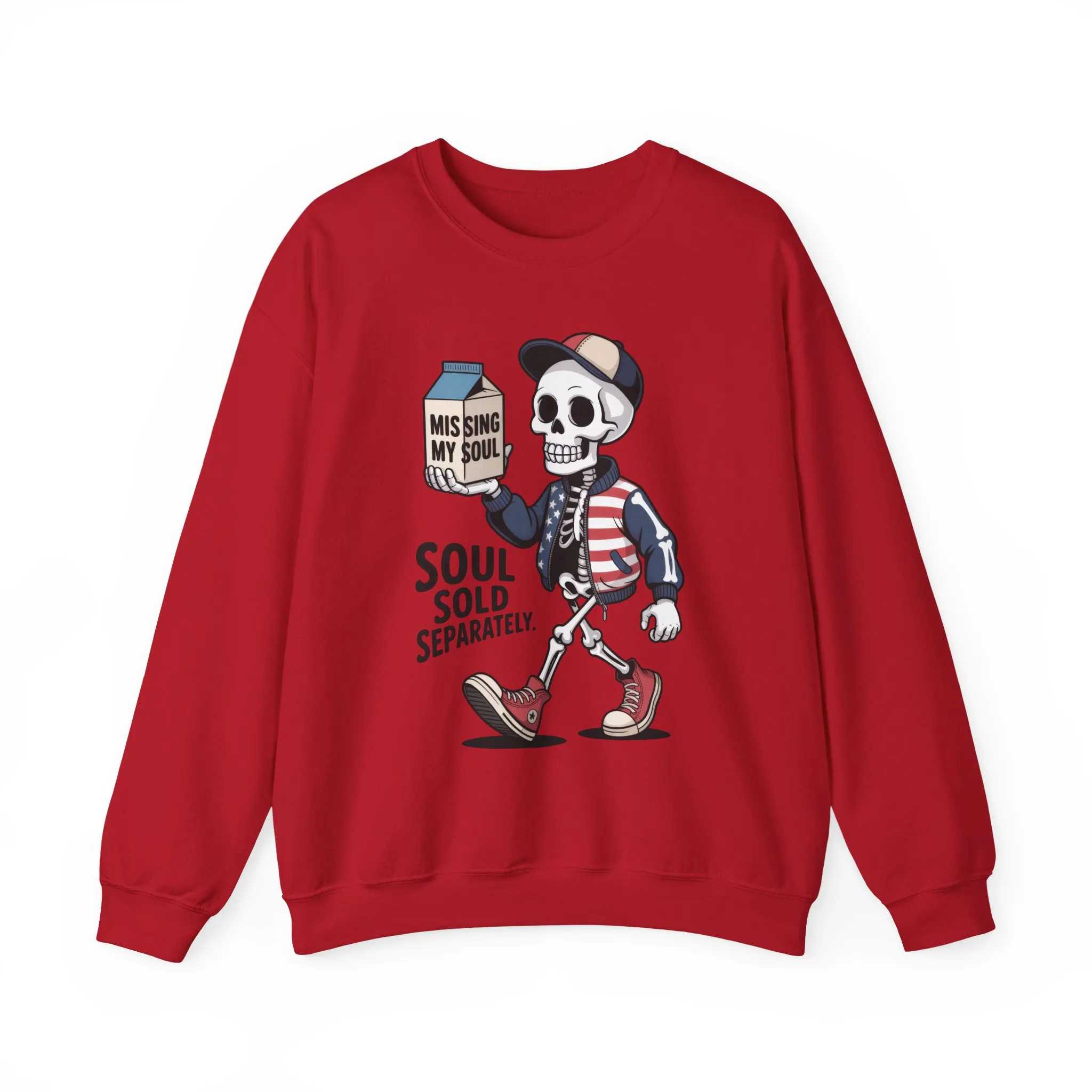 Skeleton Graphic Sweatshirt, Soul Sold Separately Pullover, Funny Gothic Streetwear, Missing My Soul Skull Hoodie Alternative - Image 25