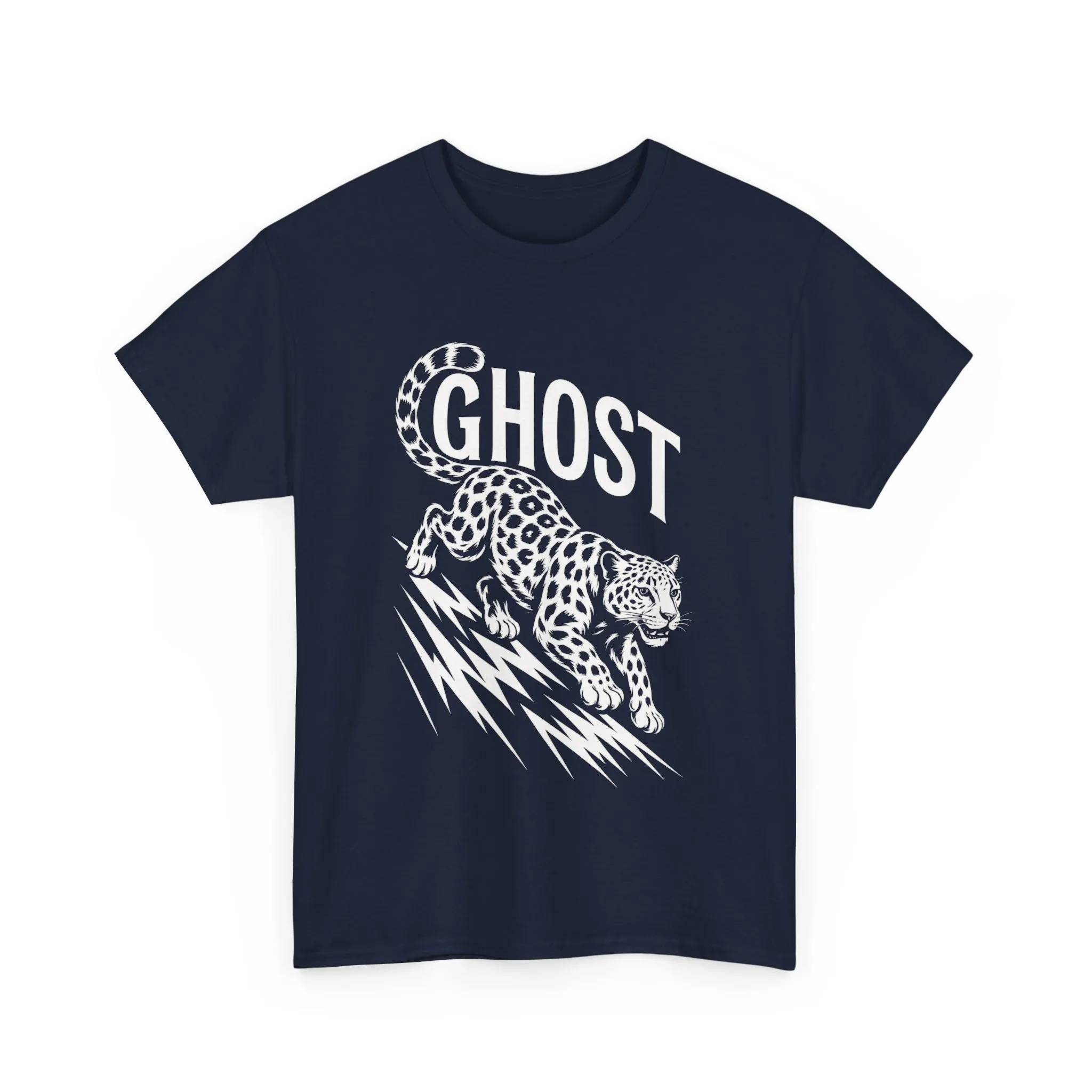 Ghost Leopard Graphic Tee, Mens T-Shirt, Casual Wear, Animal Print Top, Gift for Cat Lovers, Halloween Outfit - Image 22