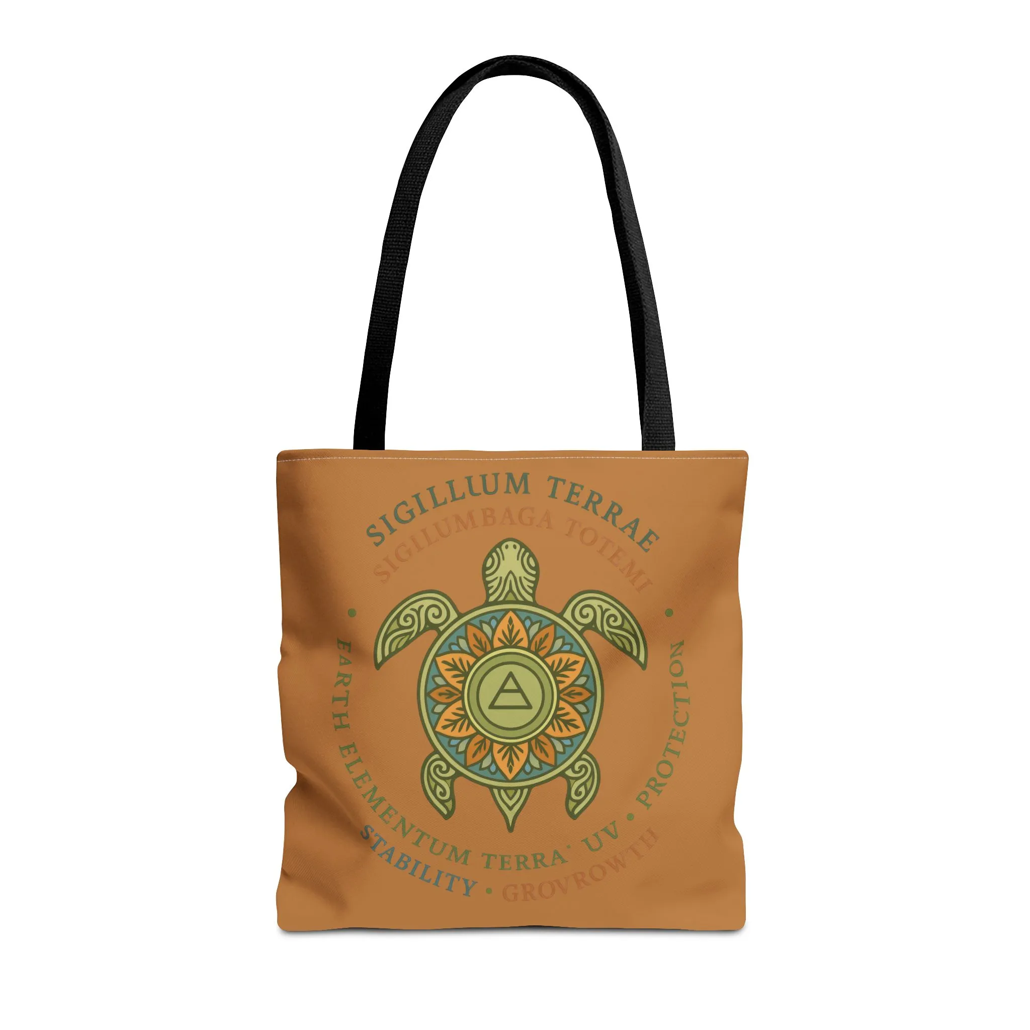 Spiritual Symbol Tote Bag, Eco-Friendly Shopping Bag, Meditation Pouch, Gift for Yogis, Bohemian Style, Sigillum Terrae Design - Image 11