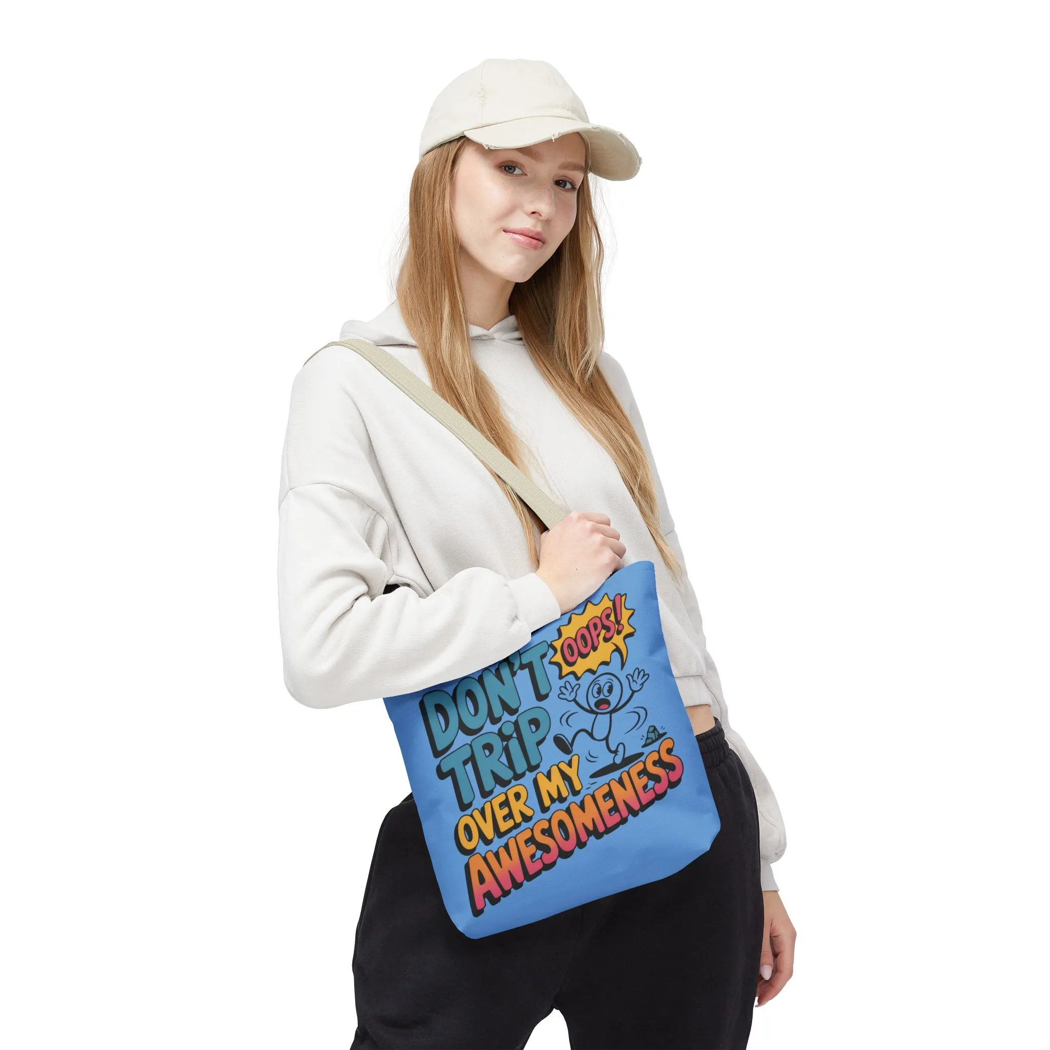 Funny Tote Bag - "Don't Trip Over My Awesomeness" - Perfect for Gifts, Beach Days, Shopping, & More!, , Large Tote Bag, beach weekender bag - Image 25