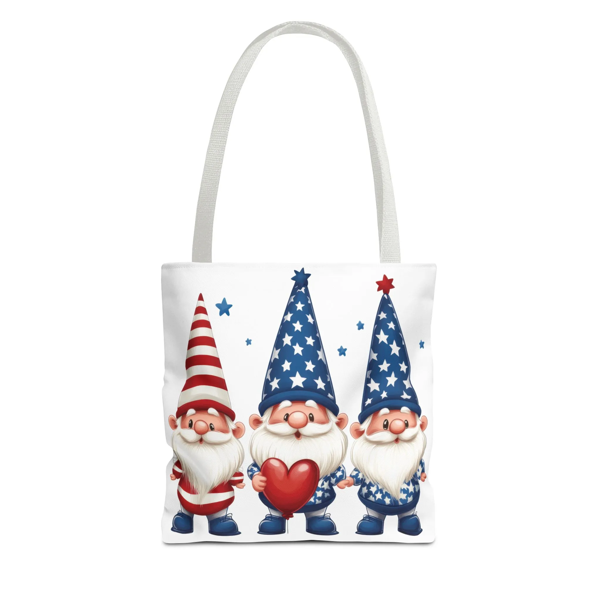 Patriotic Gnome Tote Bag, Stars and Stripes Reusable Grocery Bag, Cute Gnome Summer Bag, Holiday Gift Tote, Eco-Friendly Shopping Bag - Image 16