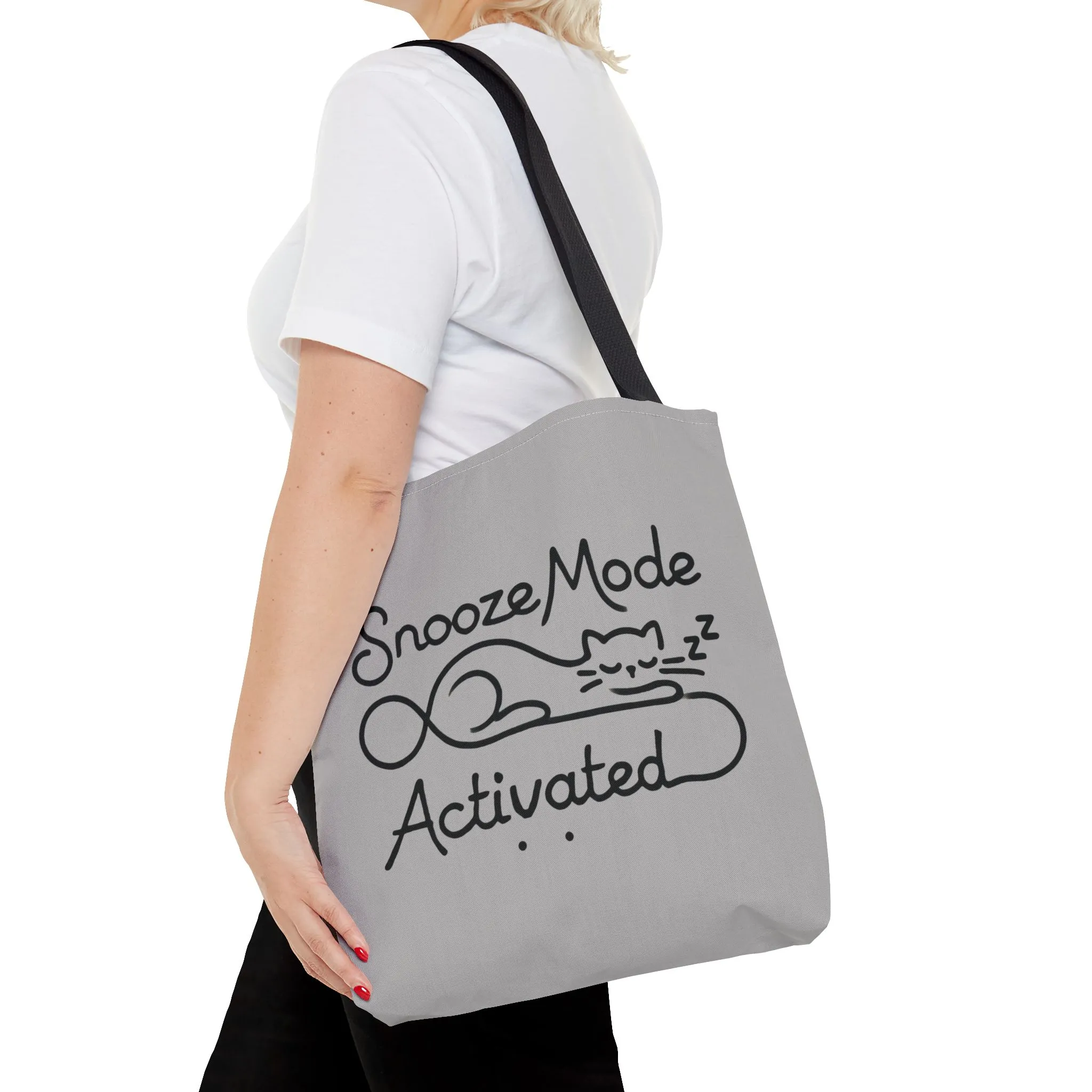 Sleepy Cat Tote Bag - Snooze Mode Activated, Cute Cat Lover Gift, Lounge Essential, Beach, Grocery, Everyday Use, Beach Weekender Bag - Image 14