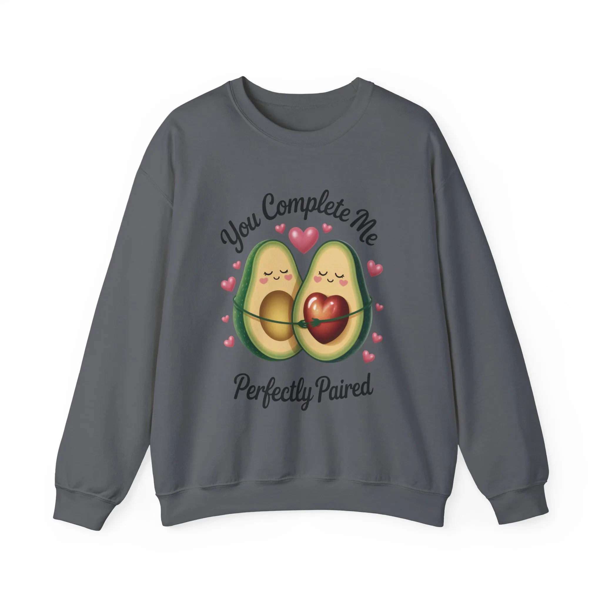 Cute Avocado Love Crewneck Sweatshirt, Sweatshirt for Couples, Perfect Gift for Valentines Day, Cozy Apparel, Avocado Lover Gift - Image 31