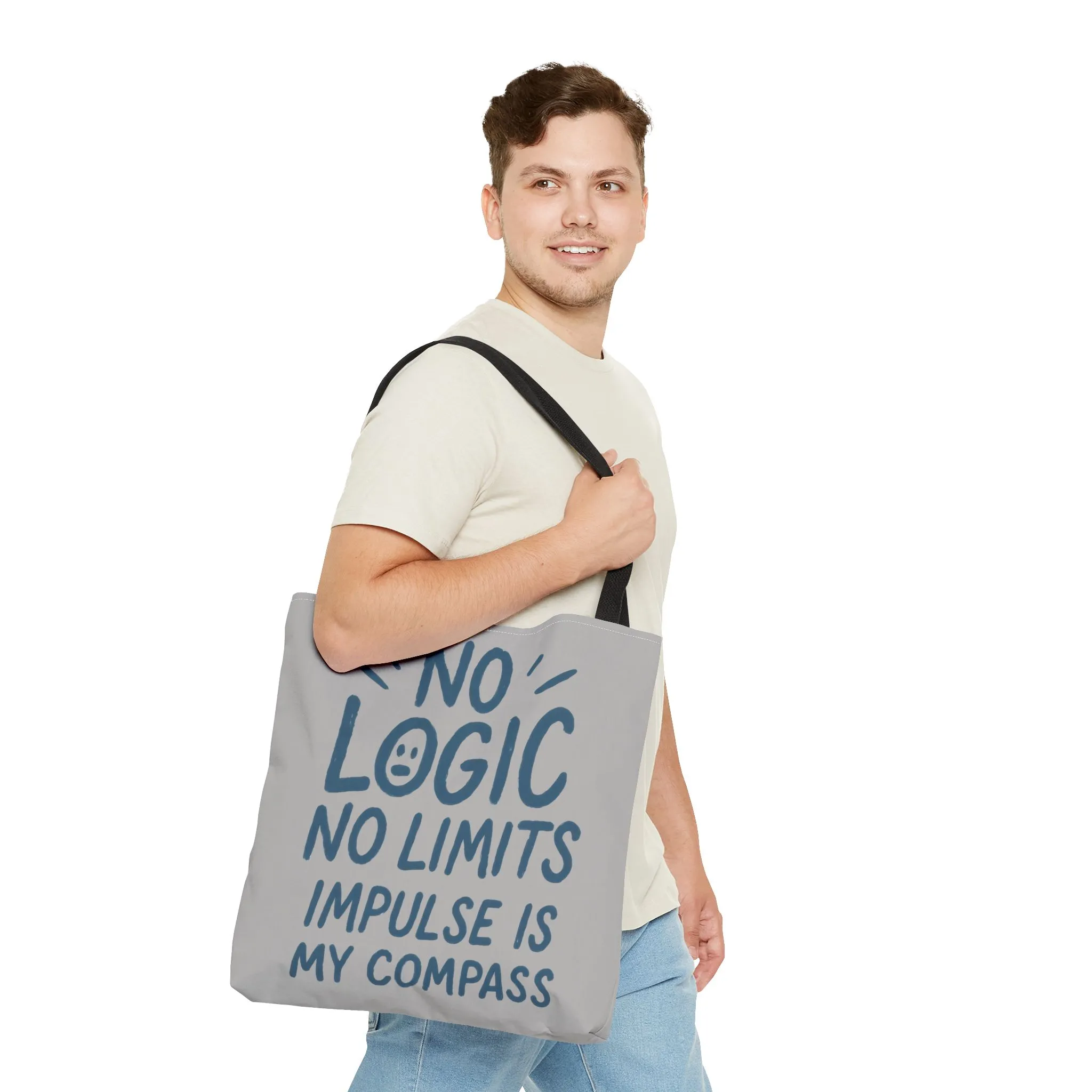 Impulse Is My Compass Tote Bag, Motivational Tote, Reusable Shopping Bag, Perfect Gift for Friends, Everyday Carry, Eco-Friendly - Image 11