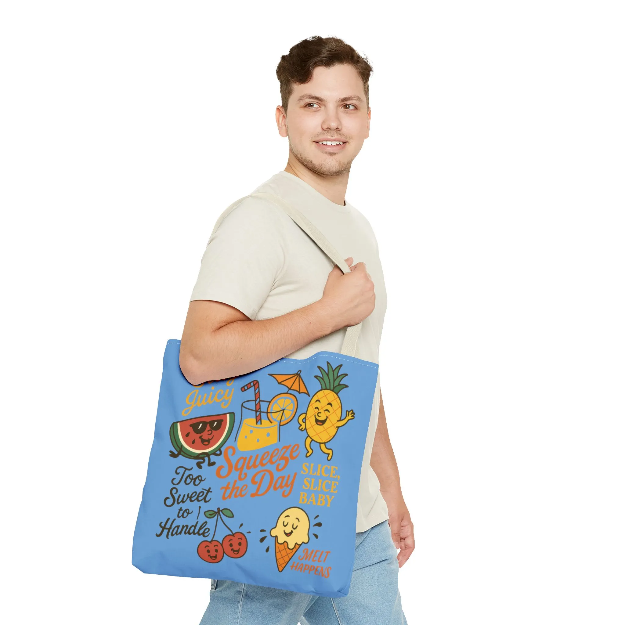 Juicy Summer Tote Bag, Fun Beach Carryall, Perfect for Grocery Shopping, Reusable Market Tote, Cute Gift for Fruit Lovers, Large Tote Bag - Image 18