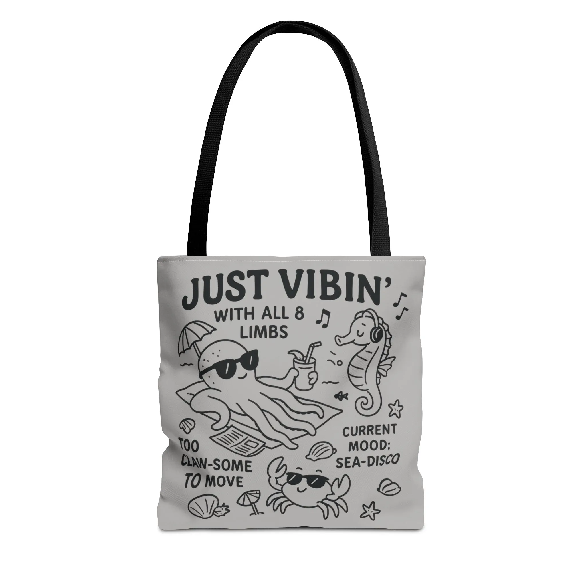 Fun Sea-Themed Tote Bag, Beach Accessories, Summer Vibes, Gift for Ocean Lovers, Reusable Shopping Bag, Cute Beach Tote - Image 6