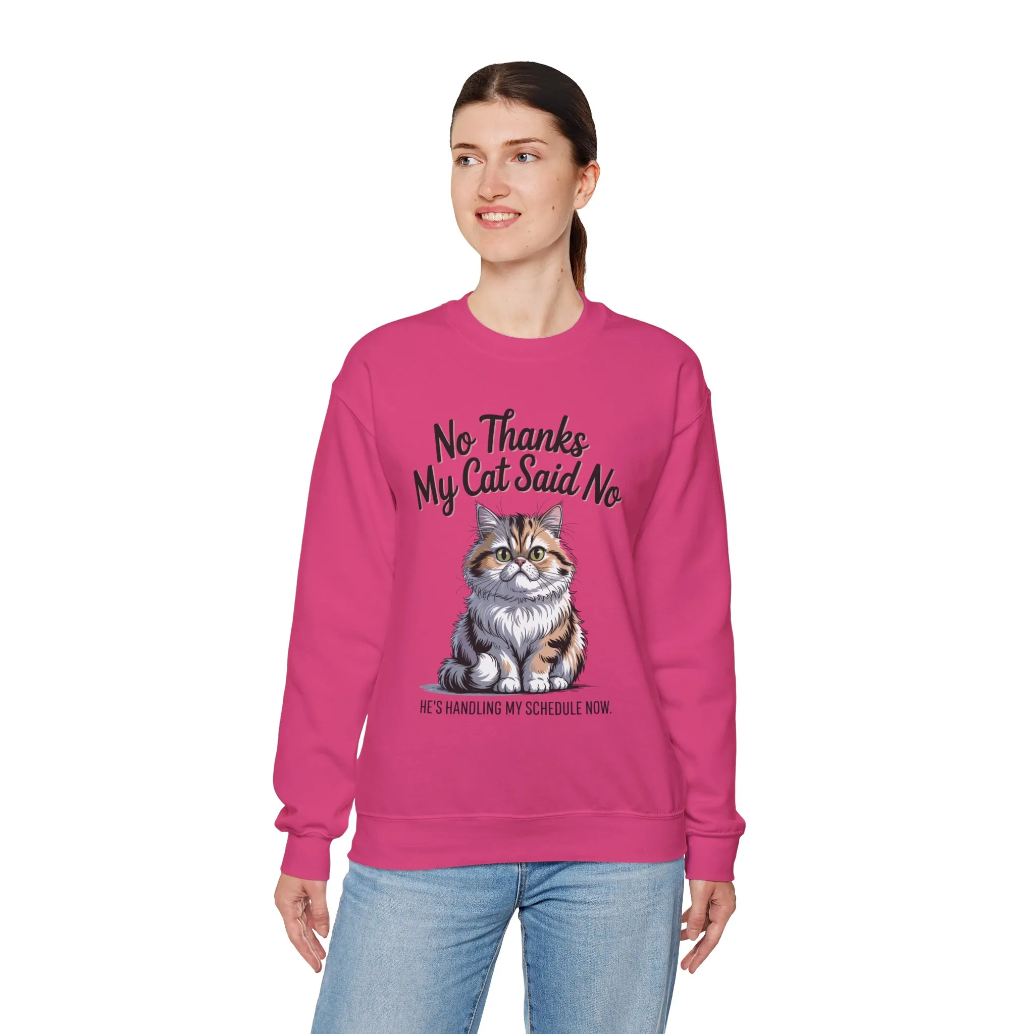 Funny Cat Crewneck Sweatshirt - Ideal Gift for Cat Lovers, Cozy Animal Sweater, Novelty Pet Lover Gift, Cute Cat-Themed Apparel, [...] - Image 27