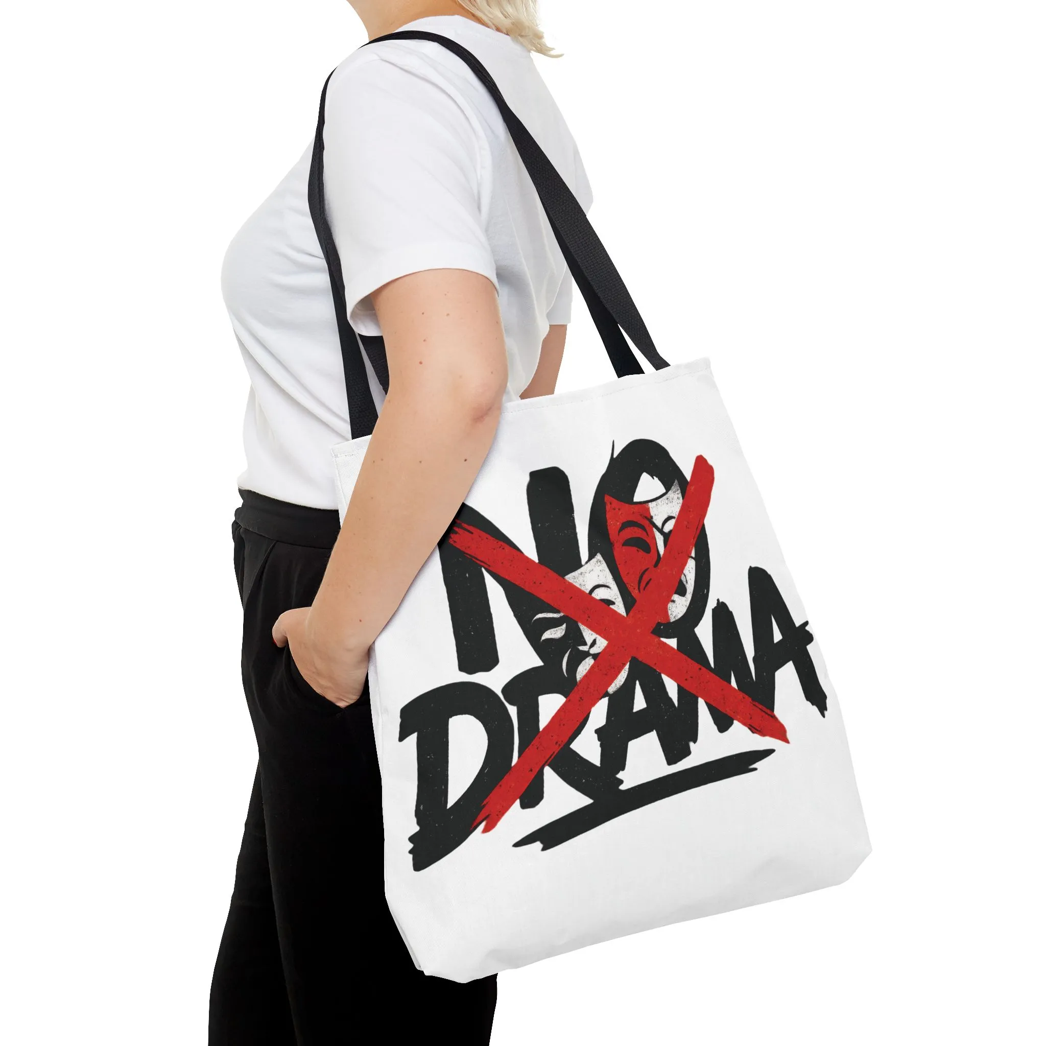 No Drama Tote Bag, Stylish Canvas Bag for Everyday Use, Perfect Gift for Friends, Beach Days, Shopping, and Travel, Large Tote Bag - Image 14