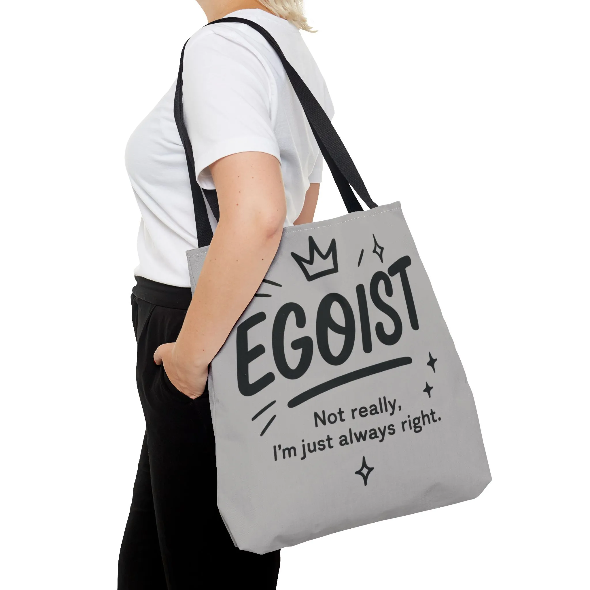 Egoist Tote Bag - Fun, Stylish Shopping Bag, Gift for Friends, Everyday Use, Quote Bag, Casual Chic Essential, Beach Tote - Image 4