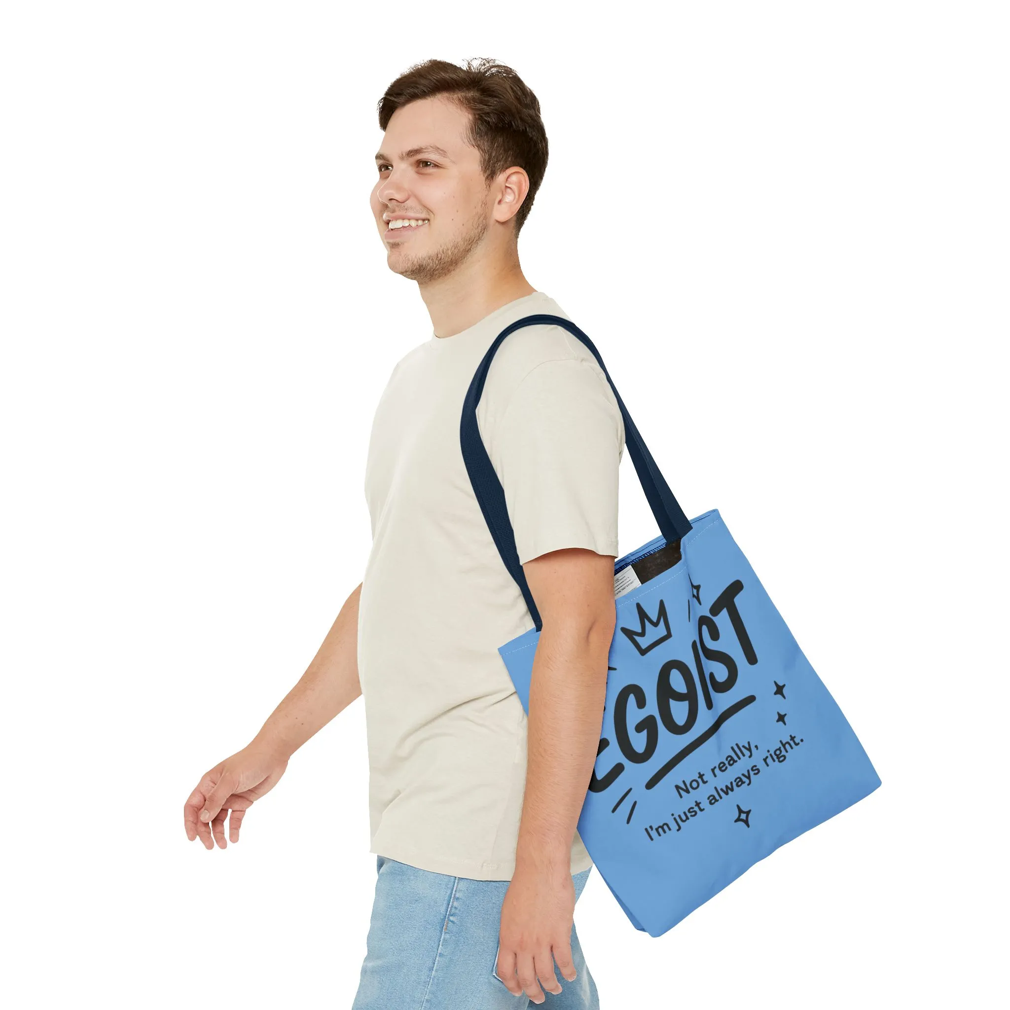 Egoist Tote Bag - Fun, Stylish Shopping Bag, Gift for Friends, Everyday Use, Quote Bag, Casual Chic Essential, Beach Tote - Image 13