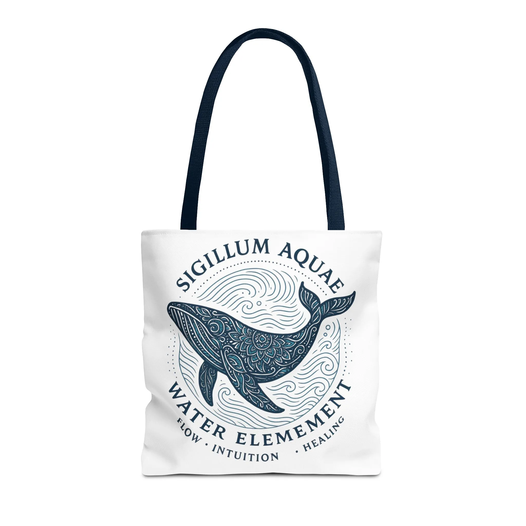 Whale Water Element Tote Bag: Spiritual Gift, Eco-Friendly, Beach Bag, Yoga Accessories, Meditation Essentials, Weekender Bag, Large Bag - Image 11