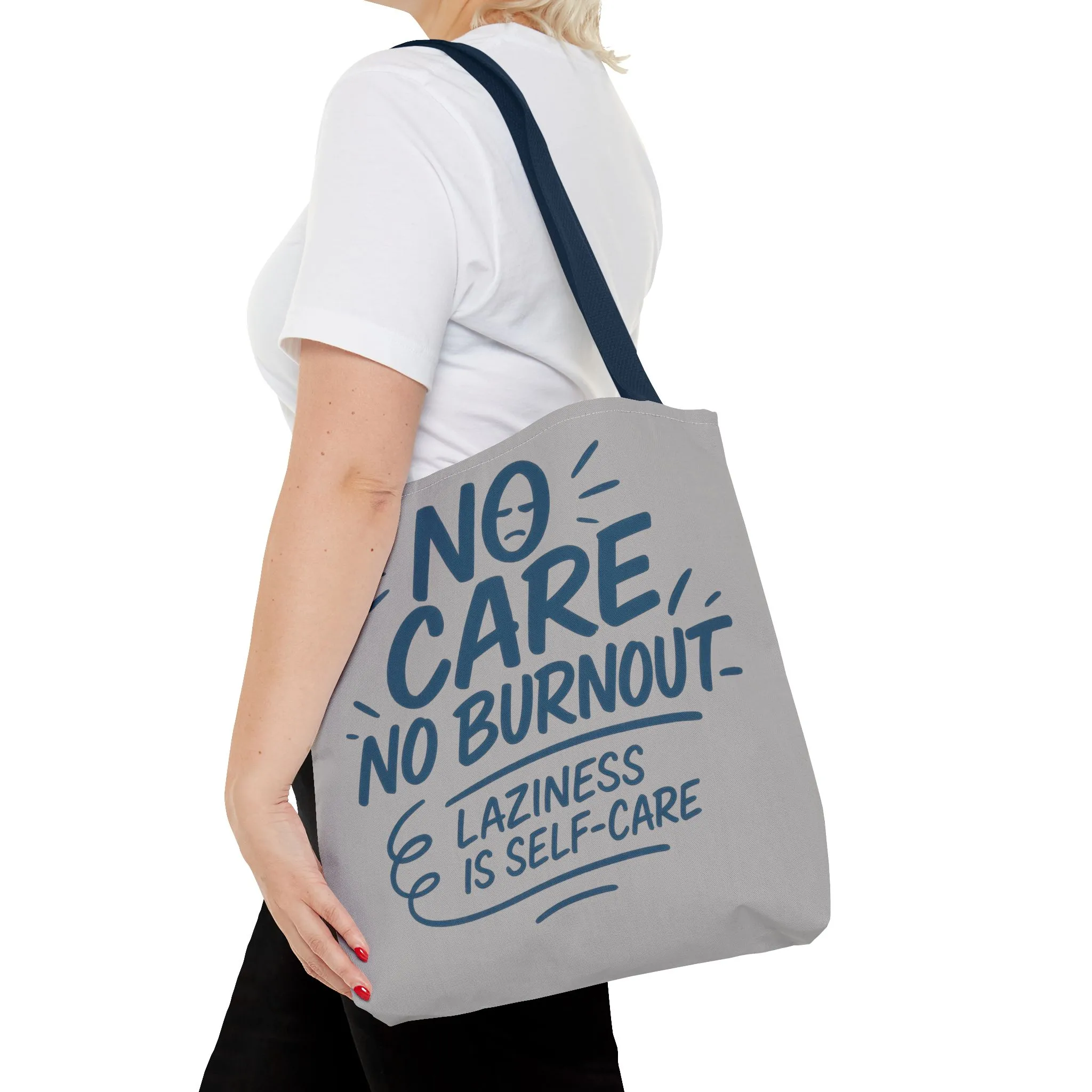 Laziness is Self-Care Funny Quote Bag, Oversized Reusable Canvas Shopping Tote, Sarcastic Self-Care Gift, Weekend Getaway, Everyday Use - Image 29