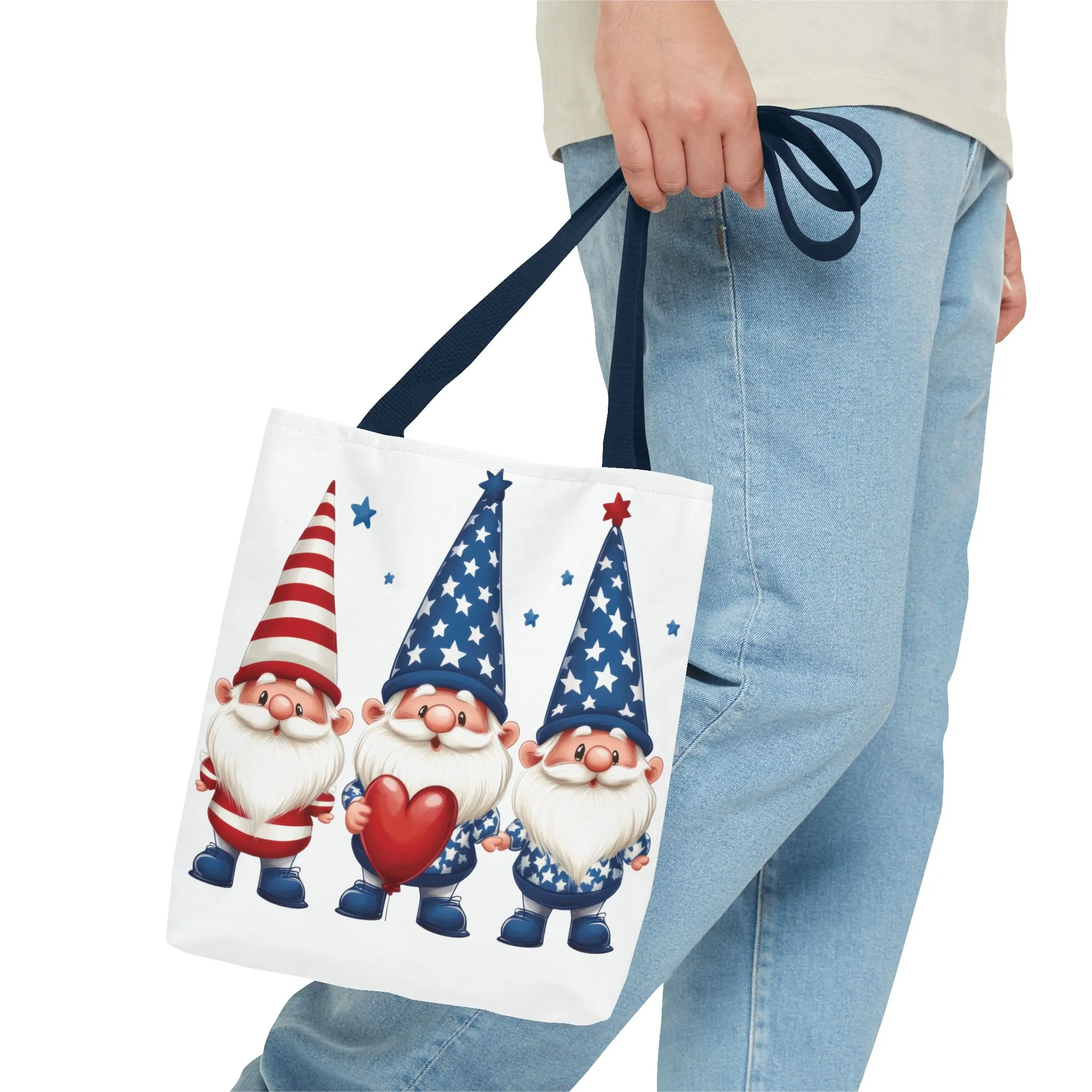 Patriotic Gnome Tote Bag, Stars and Stripes Reusable Grocery Bag, Cute Gnome Summer Bag, Holiday Gift Tote, Eco-Friendly Shopping Bag - Image 33