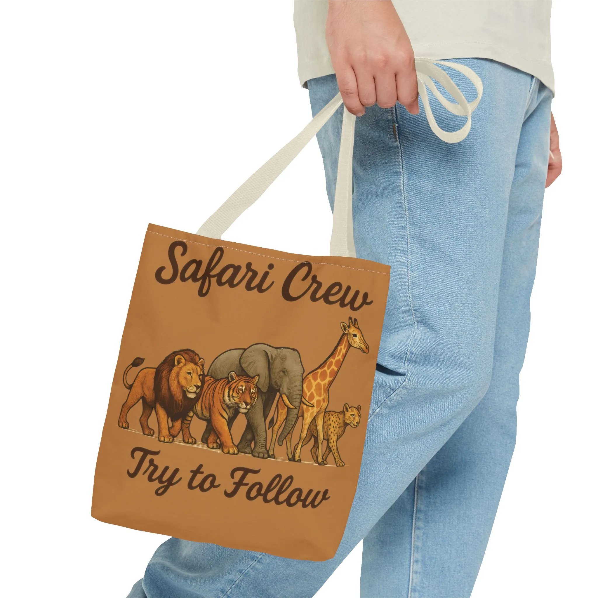 Safari Crew Tote Bag - Animal Print, Gift for Wildlife Lovers, Eco-Friendly, Stylish Grocery Bag, Adventure Enthusiast Essential - Image 18