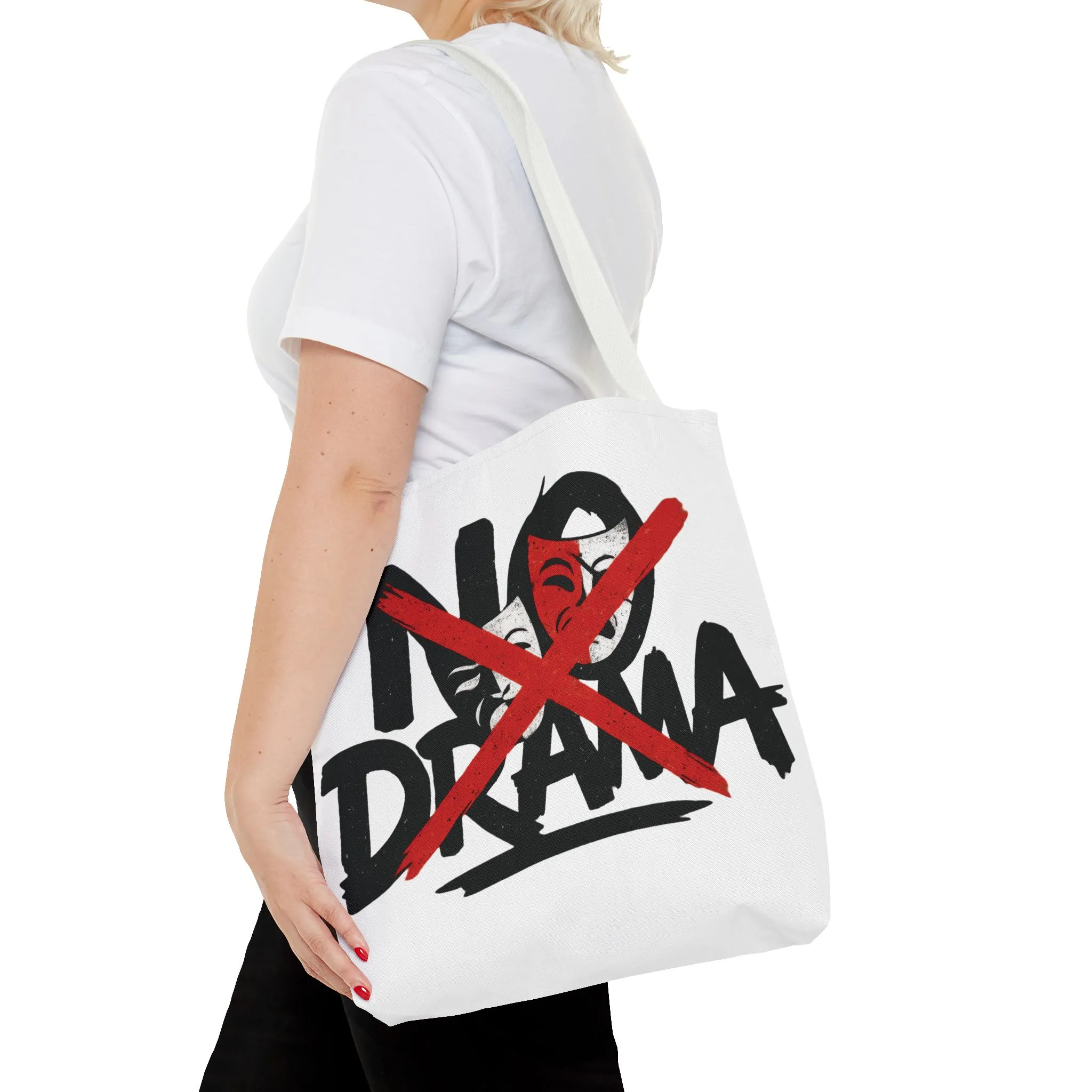 No Drama Tote Bag, Stylish Canvas Bag for Everyday Use, Perfect Gift for Friends, Beach Days, Shopping, and Travel, Large Tote Bag - Image 24