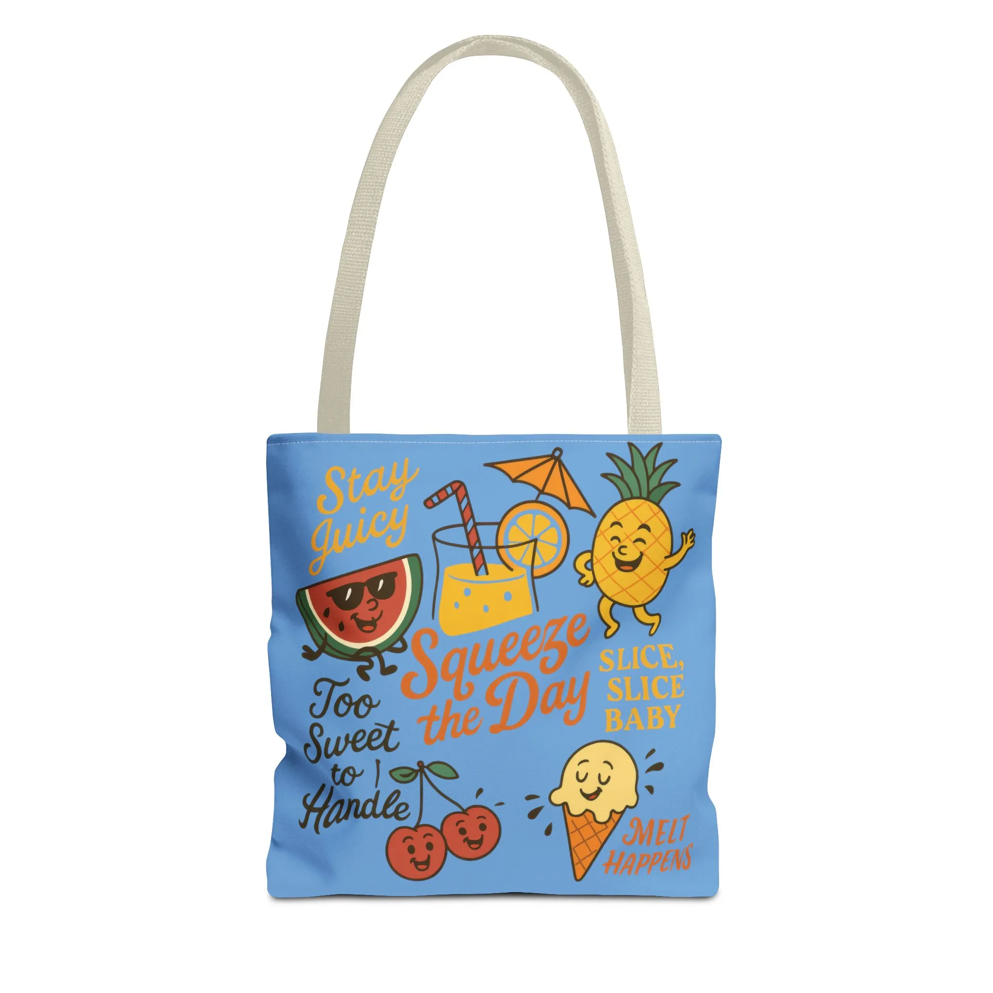 Juicy Summer Tote Bag, Fun Beach Carryall, Perfect for Grocery Shopping, Reusable Market Tote, Cute Gift for Fruit Lovers, Large Tote Bag - Image 6