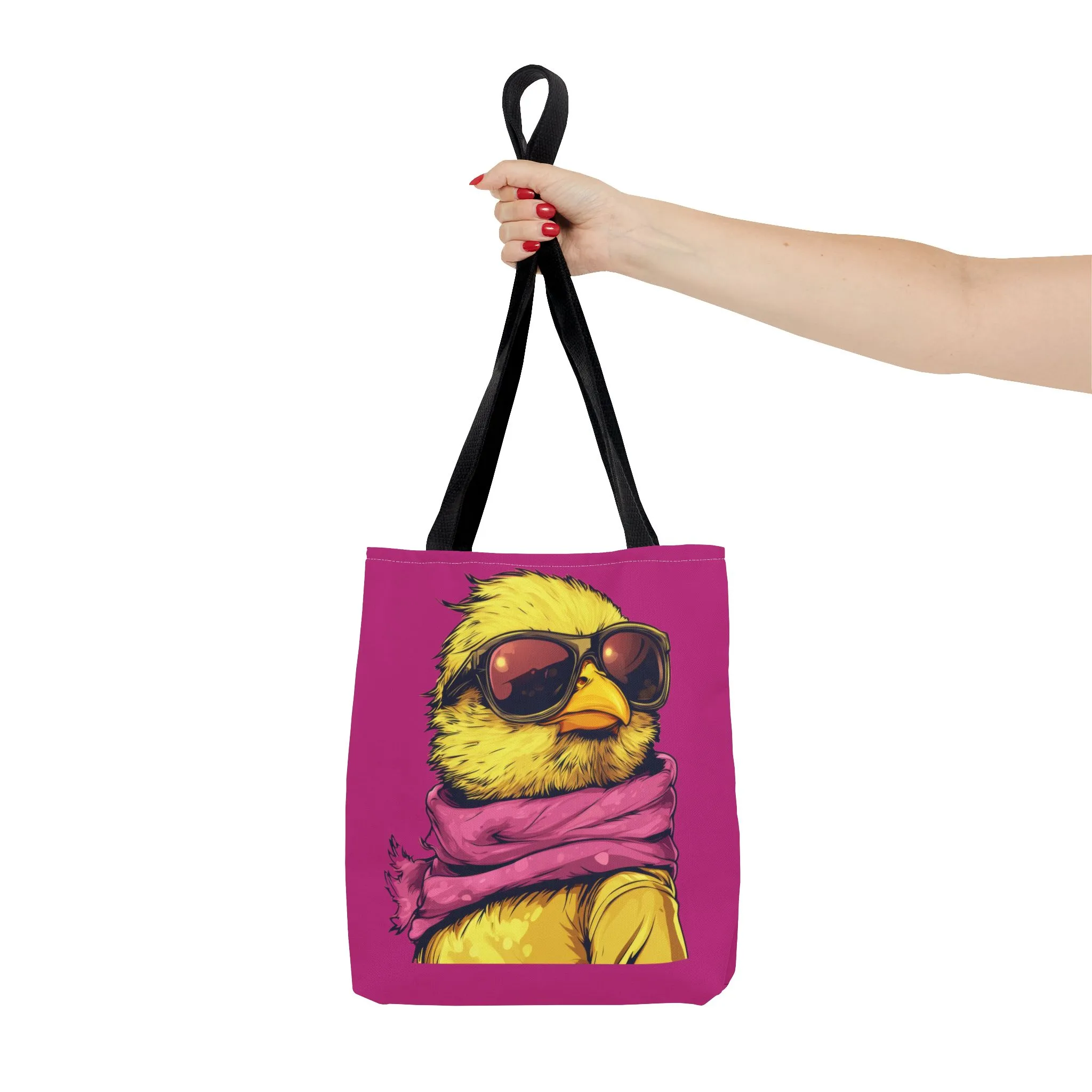 Chic Bird Tote Bag, Trendy Shopping Tote, Eco-friendly Bag, Gift for Animal Lovers, Summer Accessory, Beach Weekender Bag, Large Canvas Bag - Image 9