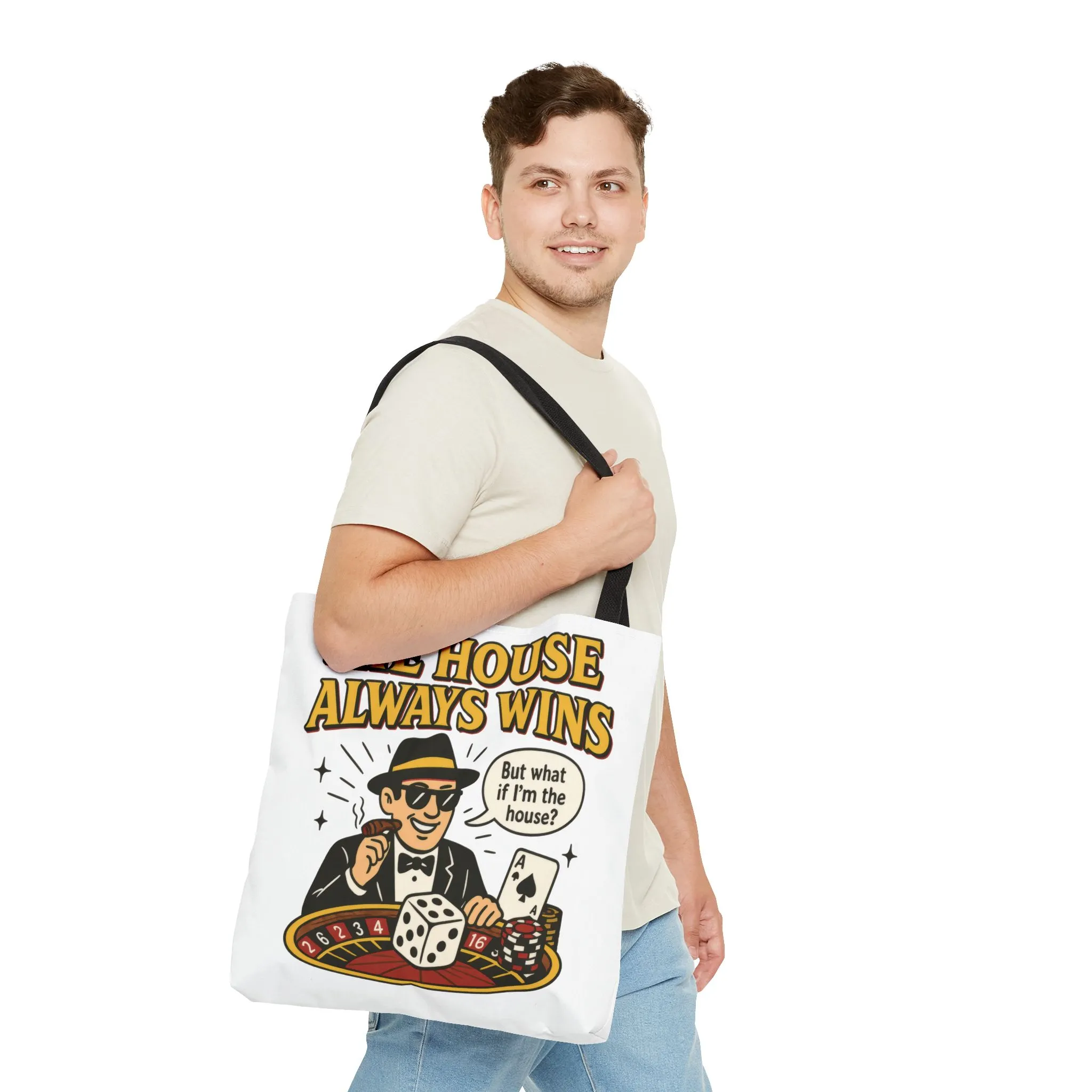 Casino Vibes Tote Bag, Fun Gift for Gamblers, Everyday Use, Travel Accessory, Stylish Shopping Bag, Unique Gambling Merch - Image 3