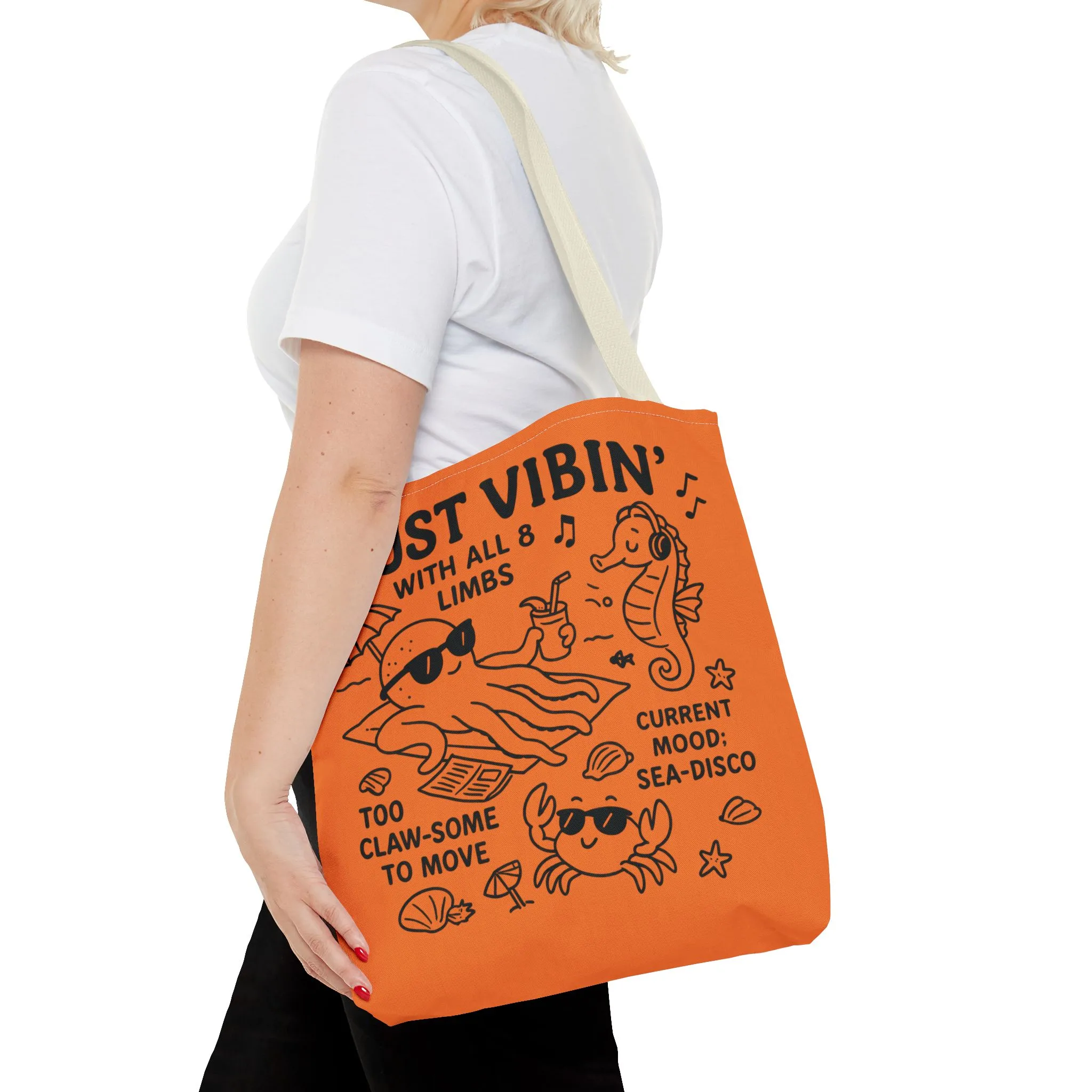 Fun Sea-Themed Tote Bag, Beach Accessories, Summer Vibes, Gift for Ocean Lovers, Reusable Shopping Bag, Cute Beach Tote - Image 24