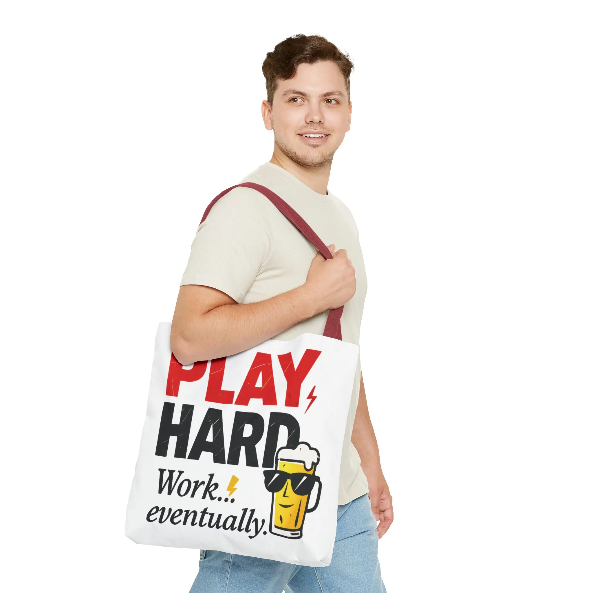 Play Hard Tote Bag - Fun, Stylish, Tote for Work & Play, Summer, Gift, Beach Bag, Everyday Carry, Beach Weekender Bag, large canvas bag - Image 28