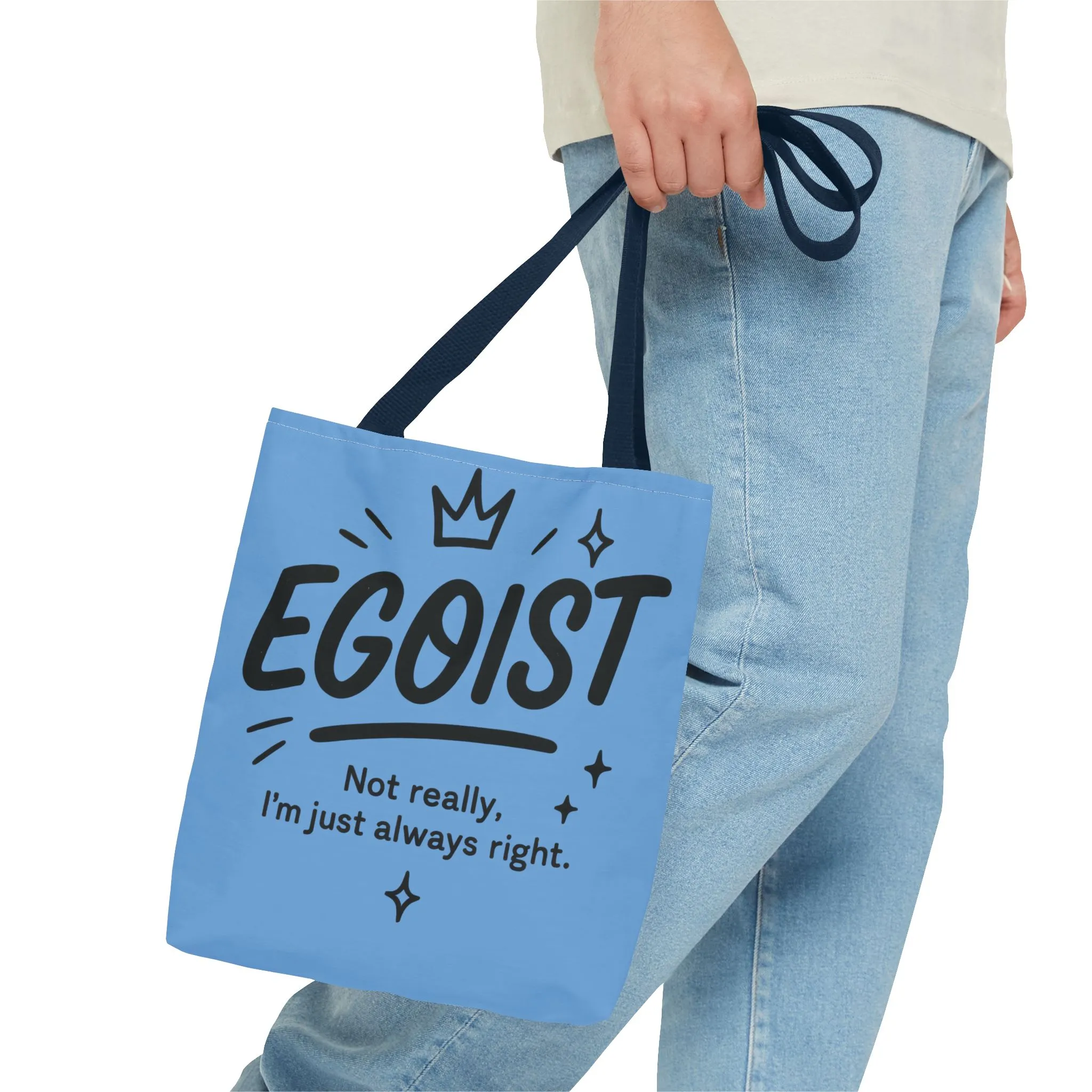 Egoist Tote Bag - Fun, Stylish Shopping Bag, Gift for Friends, Everyday Use, Quote Bag, Casual Chic Essential, Beach Tote - Image 8