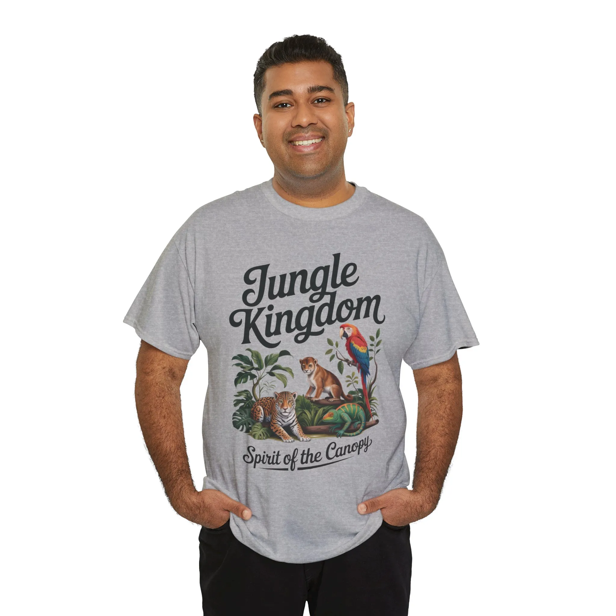 Mens Jungle Kingdom Tee - Nature Lover T-Shirt, Animal Graphic Tee, Eco-Friendly Gift, Summer Fashion, Adventure Outfit - Image 16