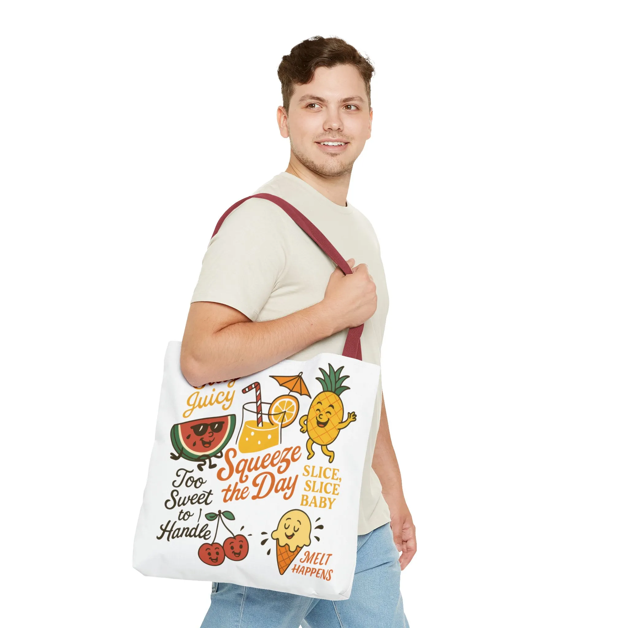 Juicy Summer Tote Bag, Fun Beach Carryall, Perfect for Grocery Shopping, Reusable Market Tote, Cute Gift for Fruit Lovers, Large Tote Bag - Image 63