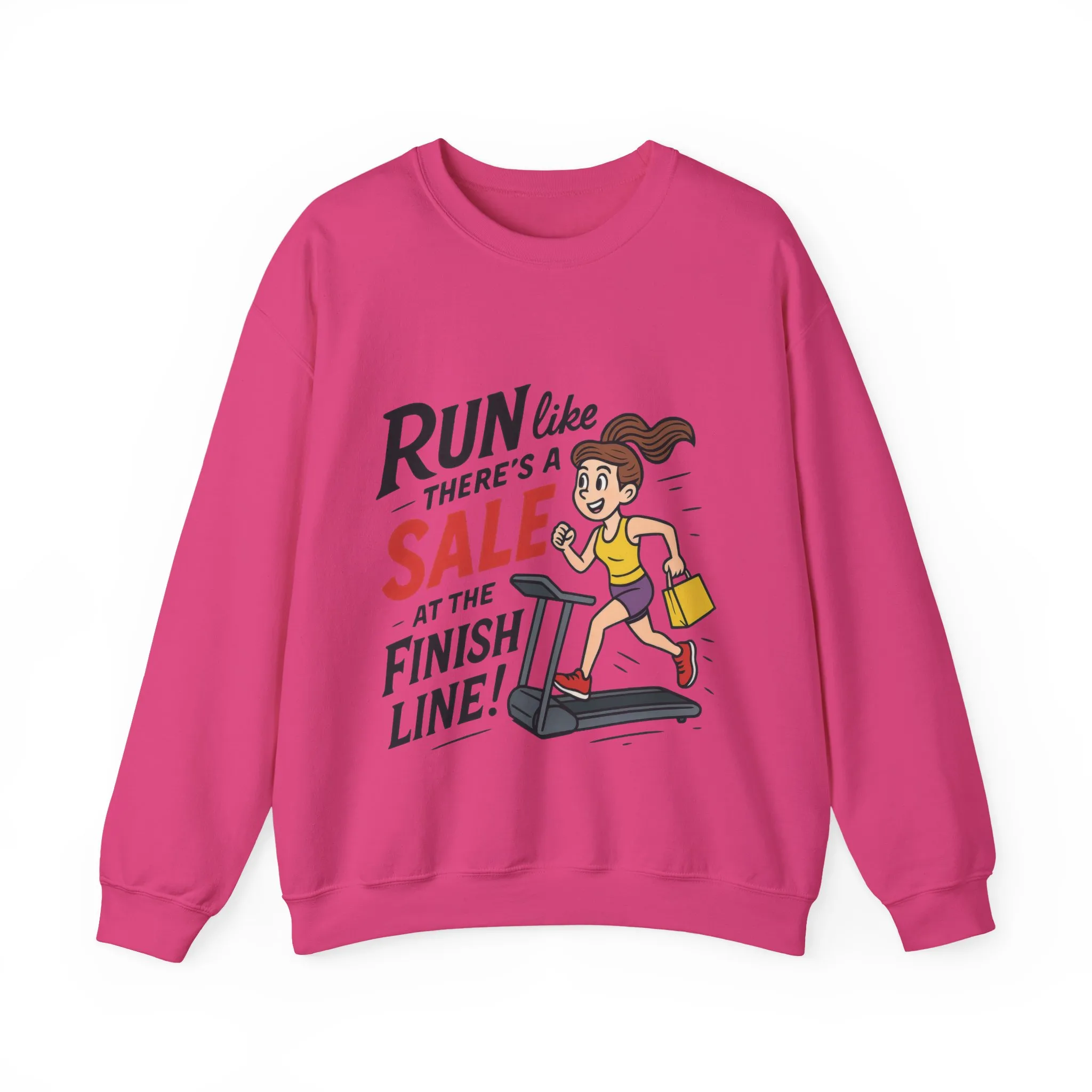 Run Like Theres a SALE at the Finish Line! Womens Sweatshirt, Funny Shopping Pullover, Treadmill Runner Gift for Her, Sale Humor Tee - Image 25