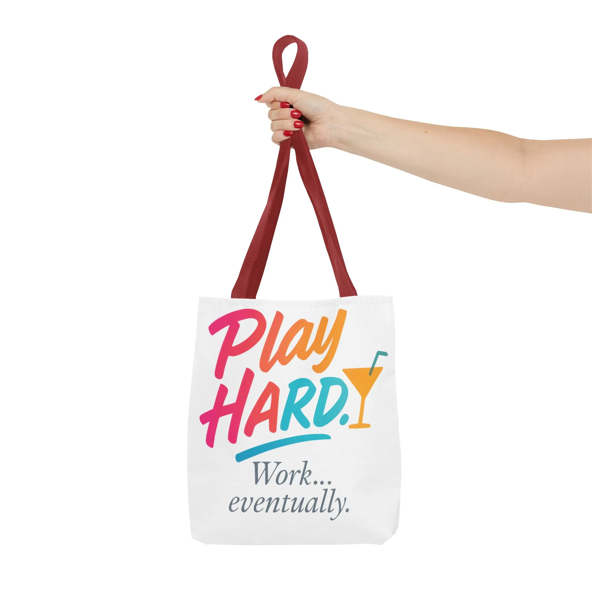 Play Hard Tote Bag - Fun, Stylish, Tote for Work & Play, Summer, Gift, Beach Bag, Everyday Carry, Beach Weekender Bag, large canvas bag - Image 9