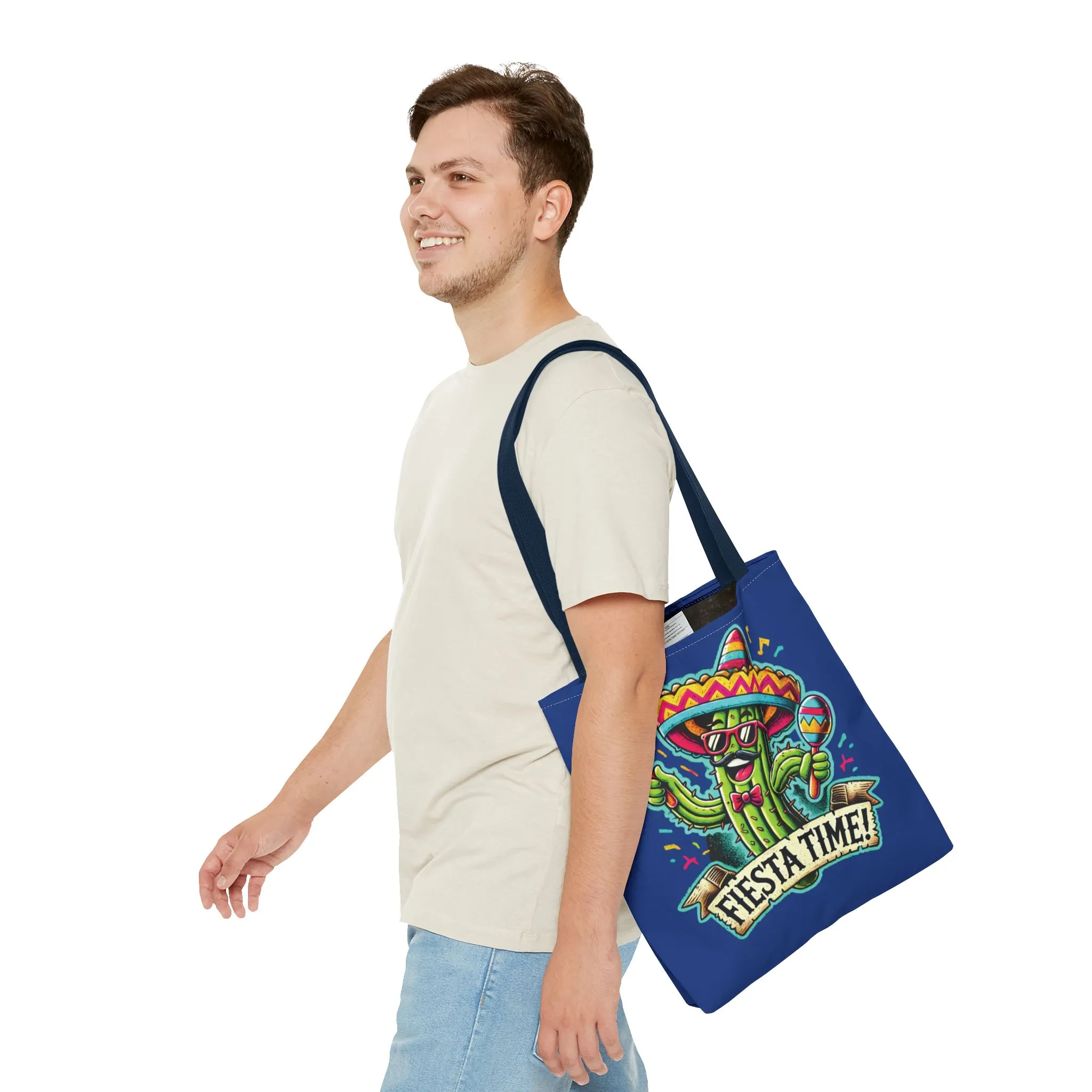 Fiesta Time Cactus Tote Bag, Funny Mexican Party Gift, Sombrero Maracas Print, Cinco de Mayo Bag, Summer Festival Tote, Beach Bag, Shopping - Image 28