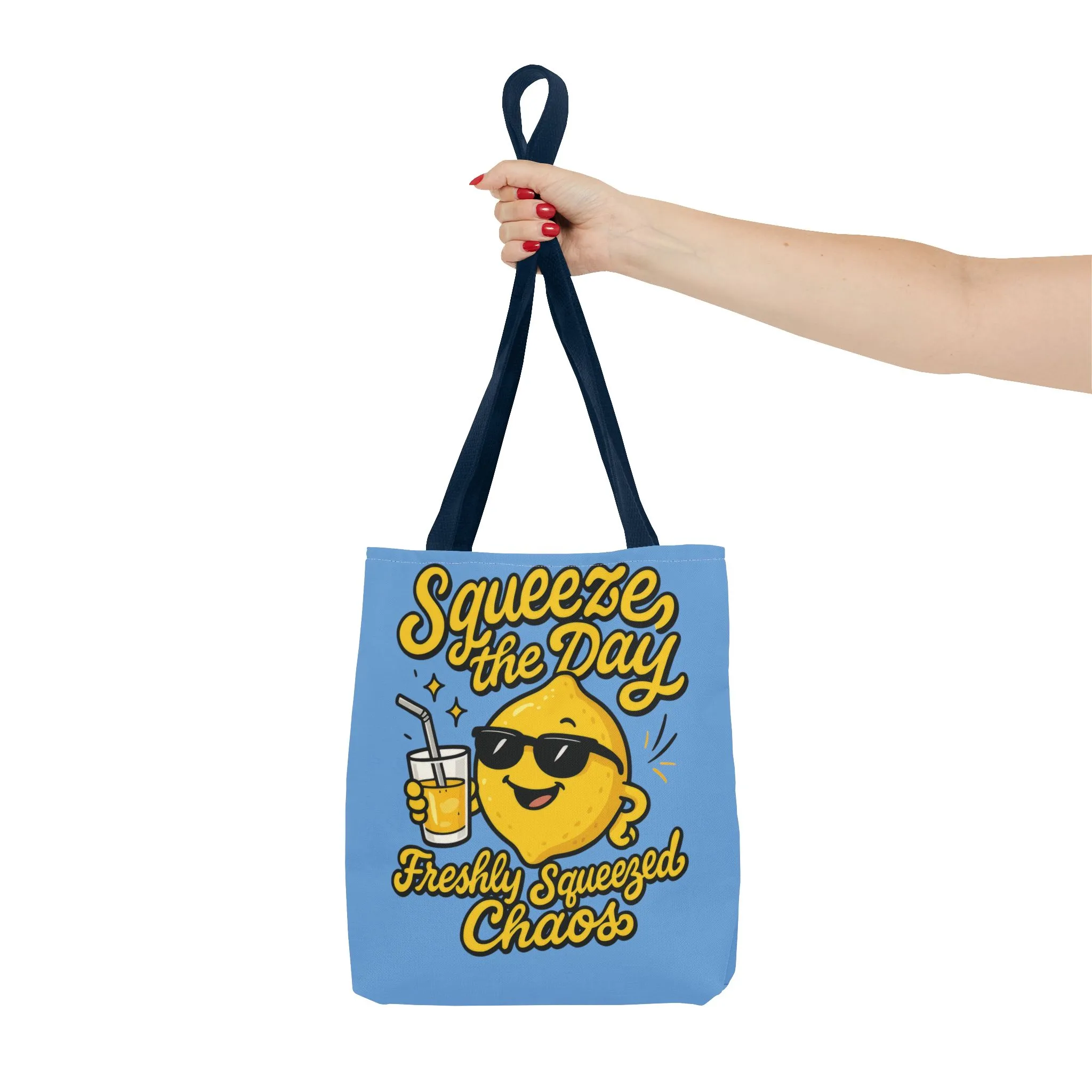 Lemon Themed Tote Bag, Squeeze the Day, Shopping Bag, Gift for Citrus Lovers, Eco-Friendly Carrier, Summer Accessory, Beach Weekender Bag - Image 9