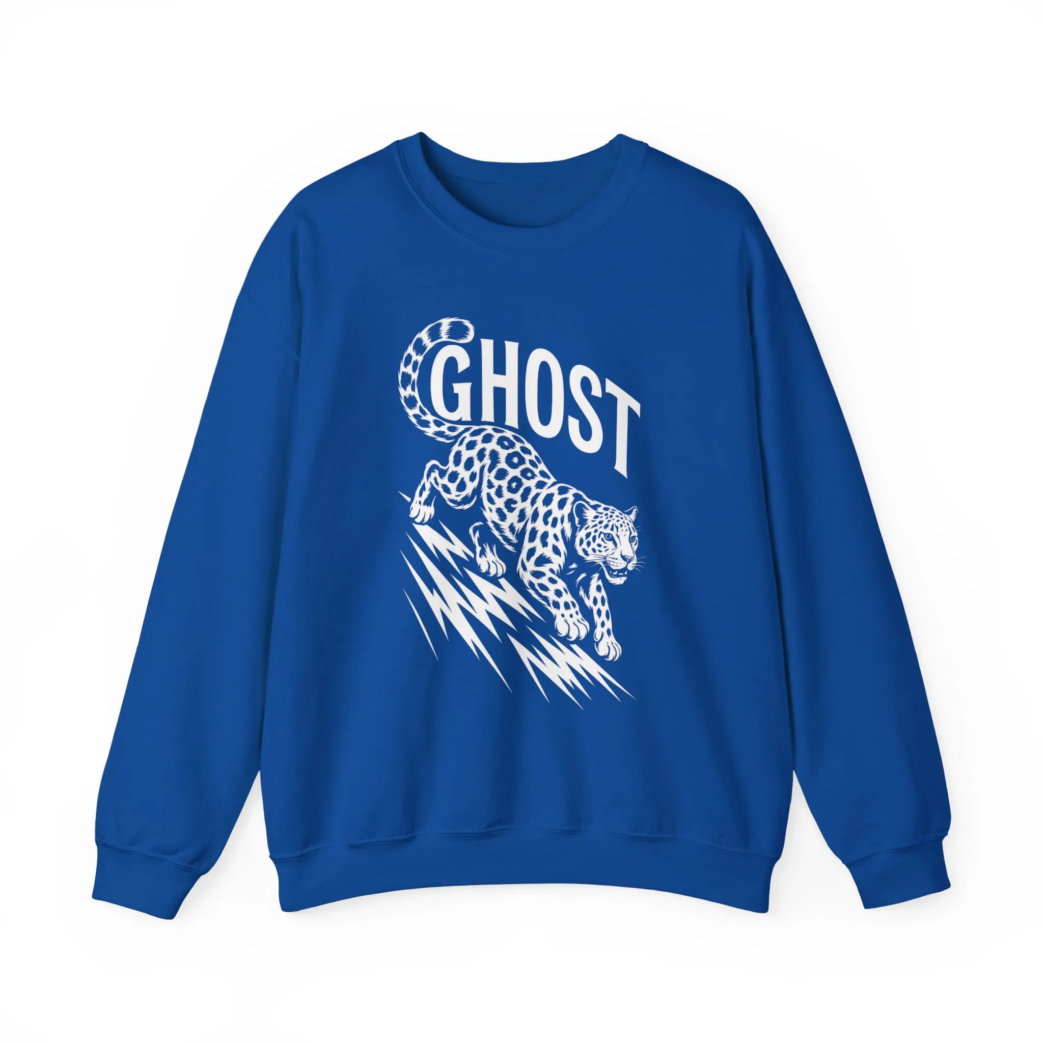 Ghost Leopard Crewneck Sweatshirt, Unisex Fashion, Cozy Casual Wear, Graphic Sweatshirt, Wild Animal Art, Gift for Animal Lovers - Image 22