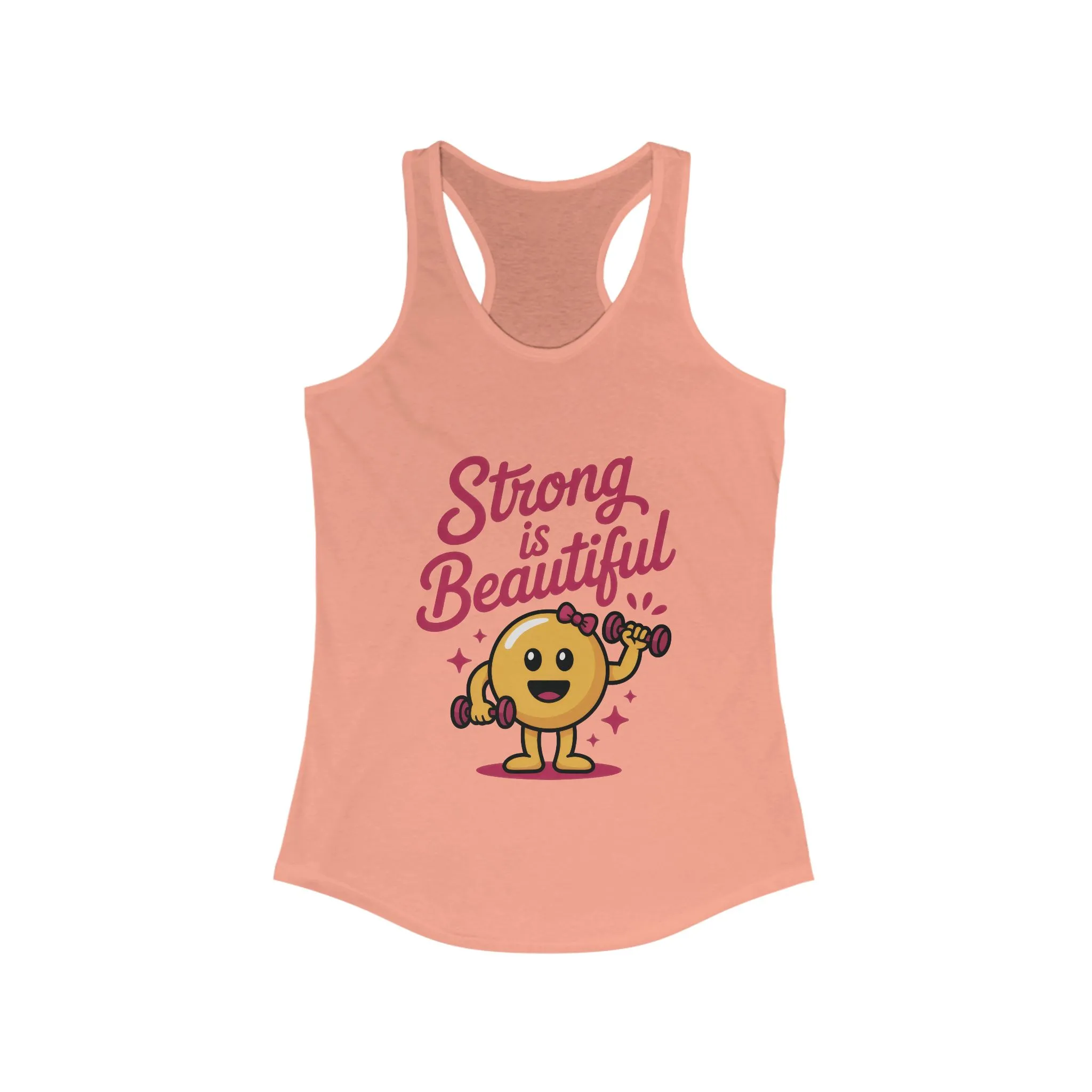 Strong is Beautiful Womens Tank Top, Cute Fitness and Gym Motivation Shirt, Workout Shirt, Exercise Top, Gift for Her - Image 5